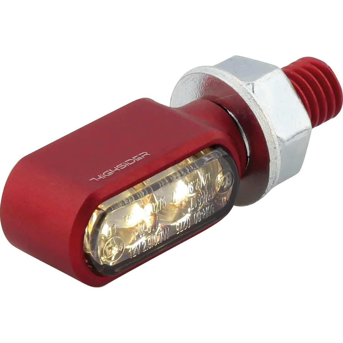 Highsider LED Blinker-/Positionslichtpaar Little Bronx M8 rot - Motorradteile & Ersatzteile - Beleuchtung