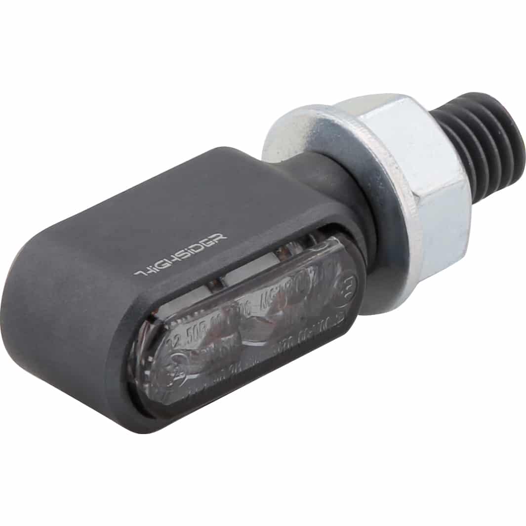 Highsider LED Blinker-/Positionslichtpaar Little Bronx M8 titan - Motorradteile & Ersatzteile - Beleuchtung