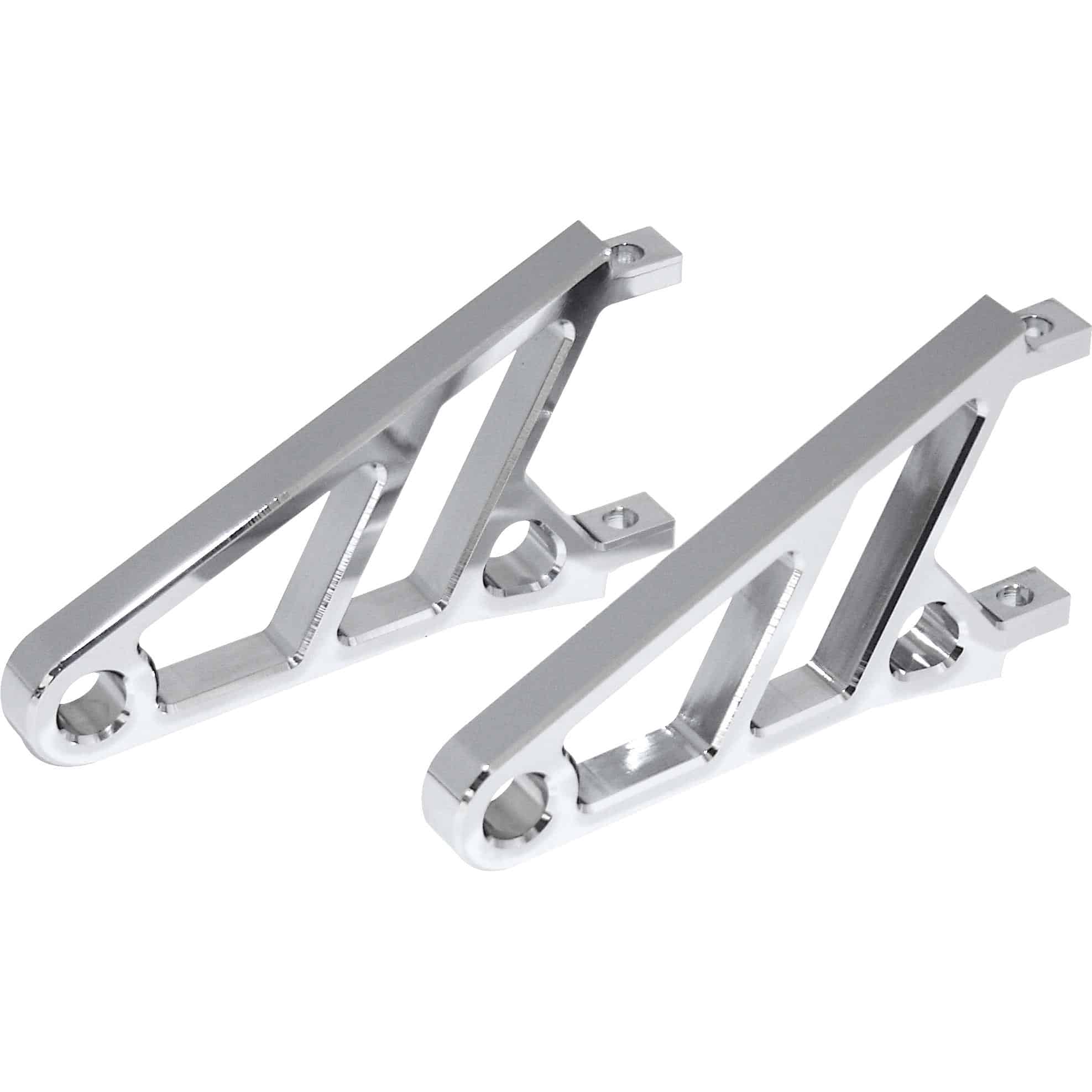 Highsider Lampenhalter Alu CNC ohne Schellen kurz chrom - Motorradteile & Ersatzteile - Beleuchtung