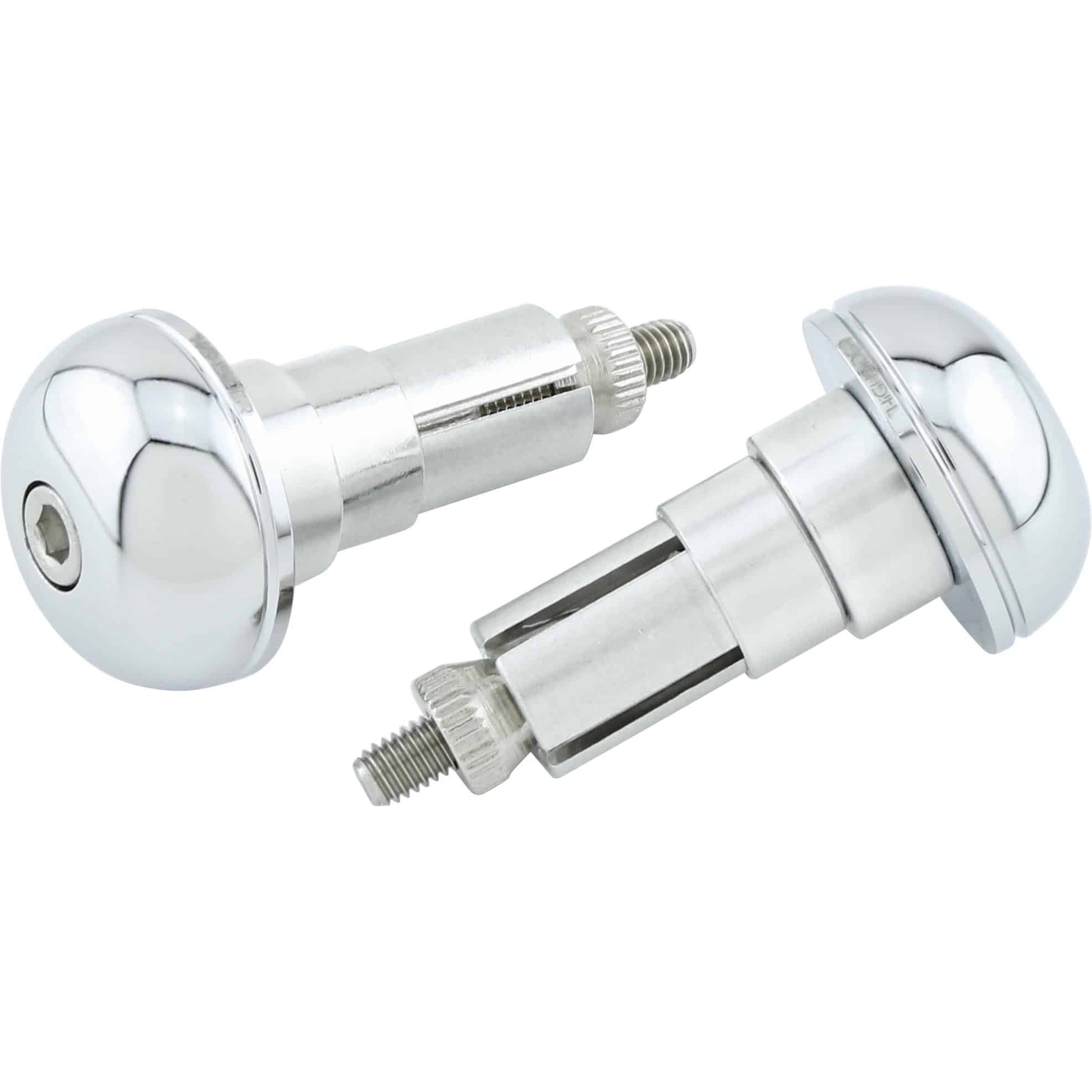 Highsider Lenkerendenpaar für 12-22mm Alu CLASSIC chrom - Motorradteile & Ersatzteile - Lenker