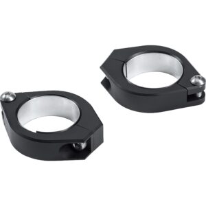 Highsider Standrohrschellenpaar Alu CNC 35-37mm schwarz - Motorradteile & Ersatzteile - Beleuchtung