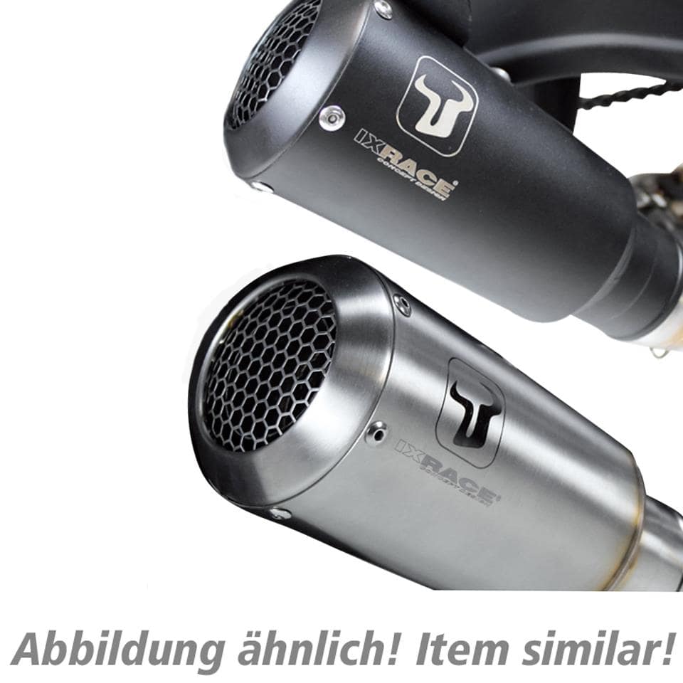 IXRACE MK2 Auspuff silber für KTM Duke 125/390 2021- - Motorradteile & Ersatzteile - Auspuff