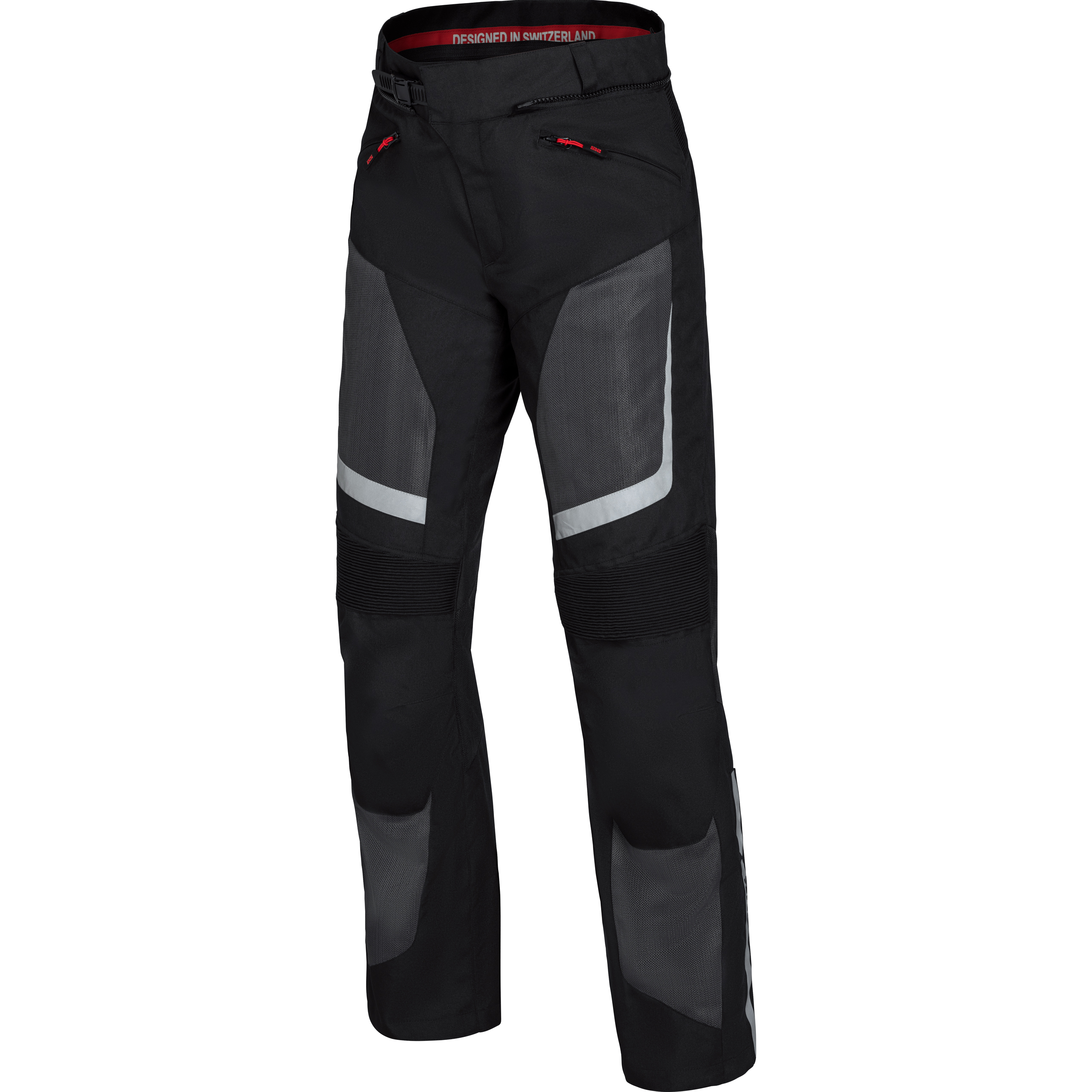 IXS Gerona-Air 1.0 Tour Textilhose schwarz/grau/rot L - Motorradbekleidung - Touring Motorradbekleidung
