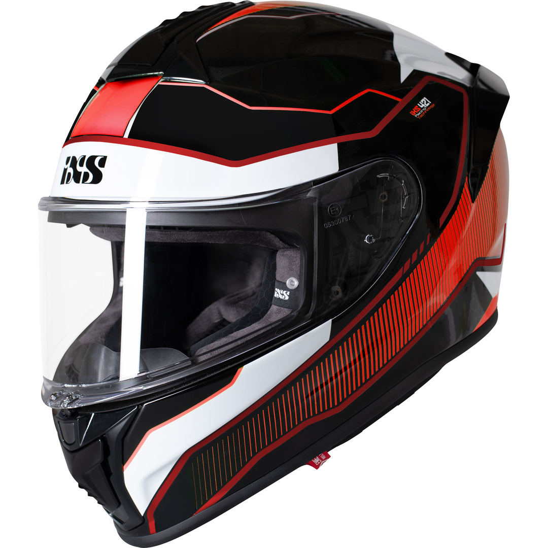 IXS Integralhelm iXS421 FG 2.1 schwraz/weiß/neonrot XS - Helme & Brillen - Sport Helme & Brillen