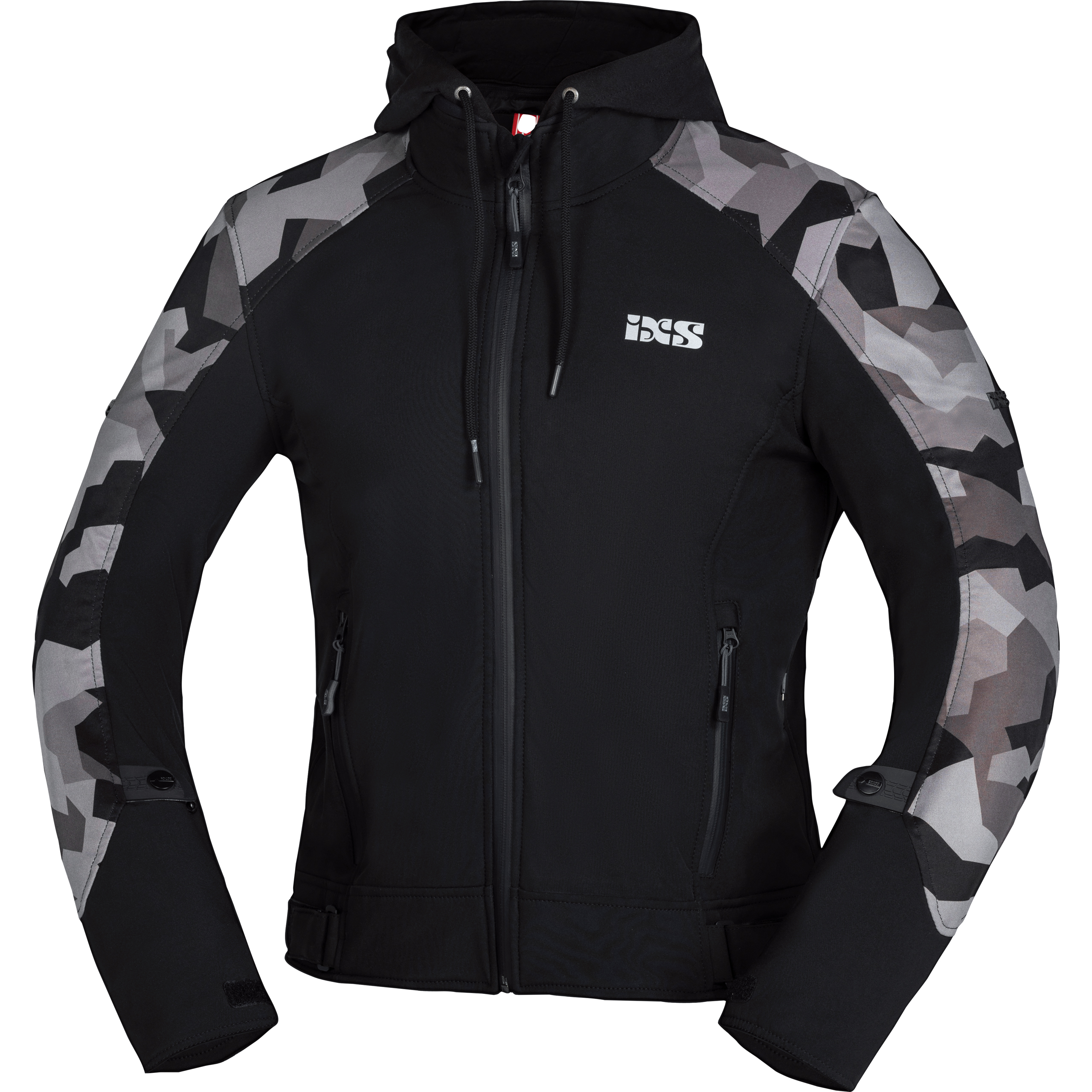 IXS Moto Camo Sport SO Textiljacke schwarz/camouflage L - Motorradbekleidung - Motorradjacken