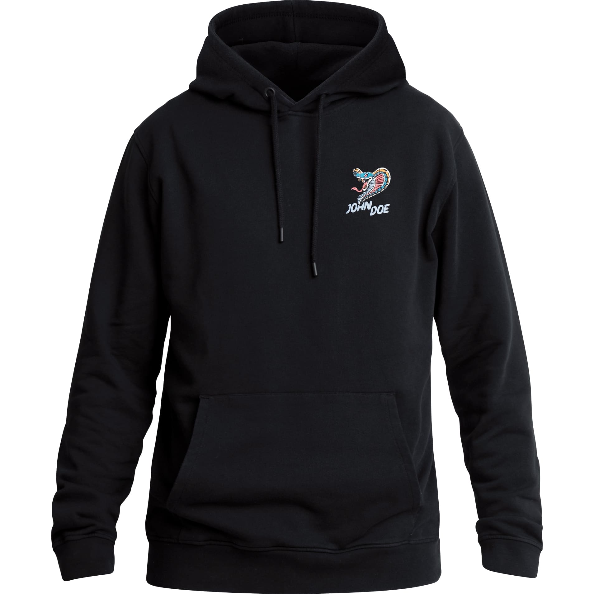 John Doe Hoodie Snake II schwarz L - Motorradbekleidung - Café Racer Motorradbekleidung