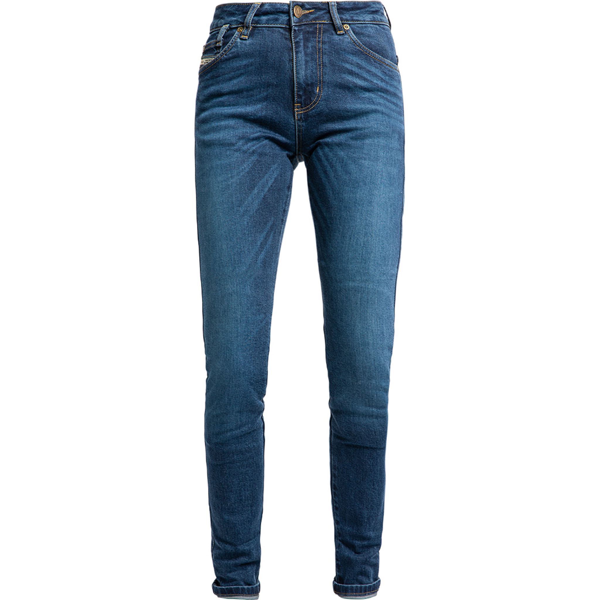 John Doe Luna High Mono Damen Jeanshose dark blue used 26/32 - Motorradbekleidung - Motorradhosen