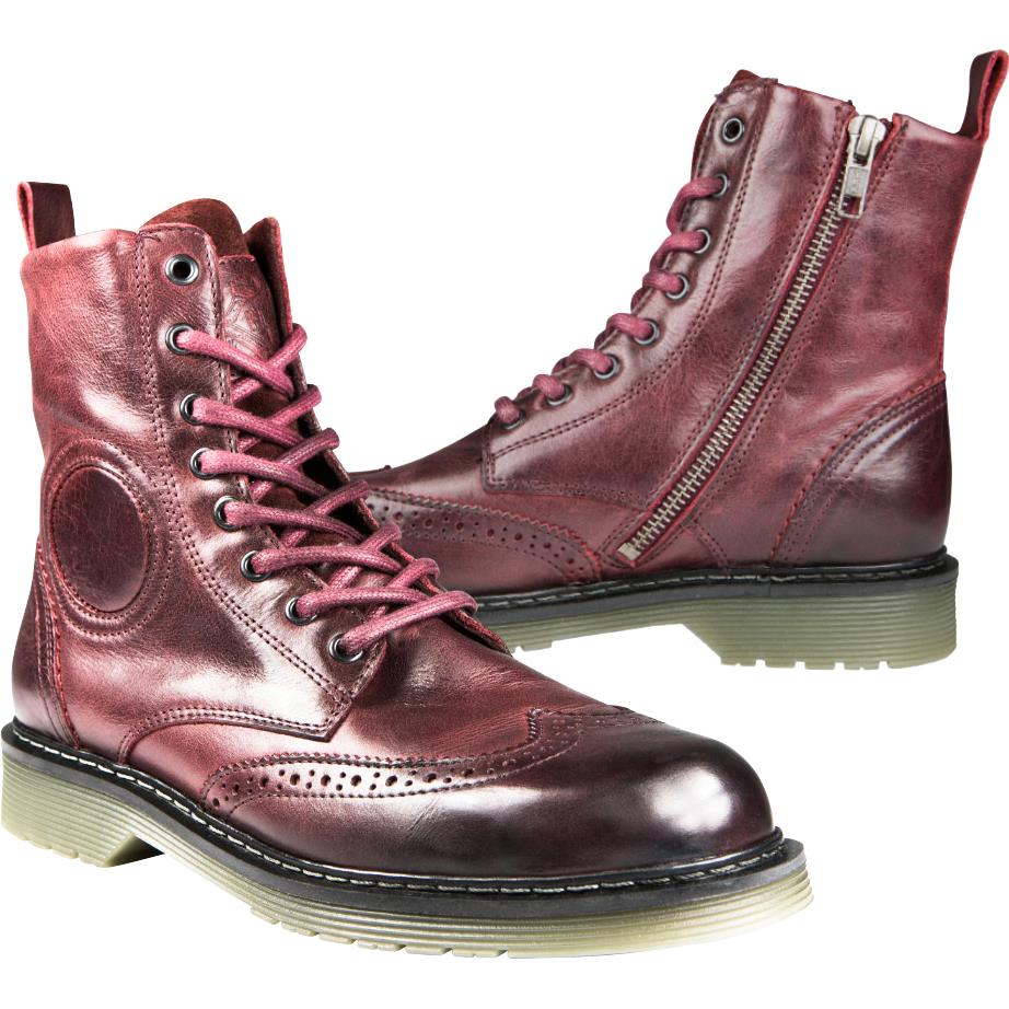 John Doe Sixty Budapest Damen Stiefel rot 41 - Motorradbekleidung - Motorradstiefel & Motorradschuhe
