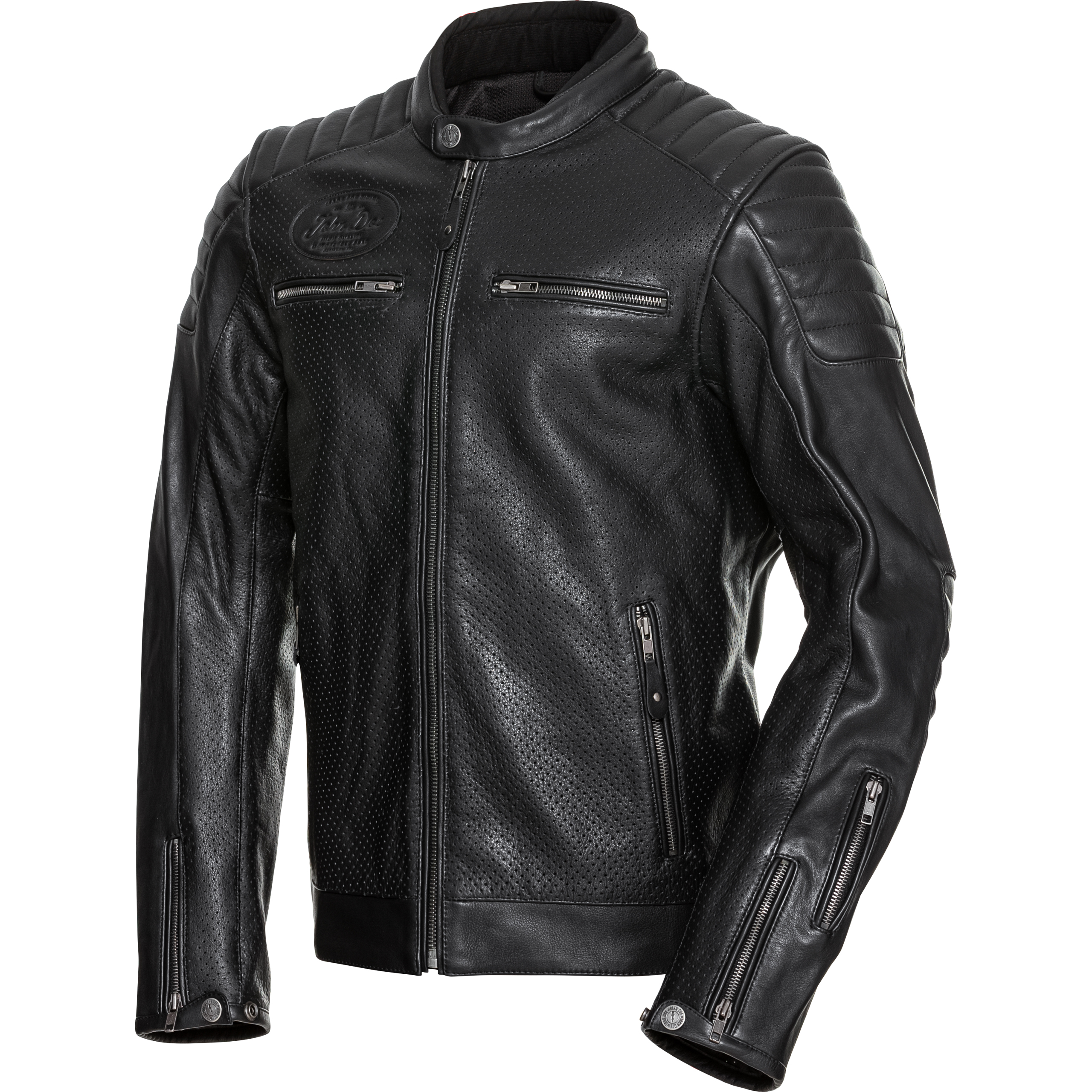 John Doe Storm Lederjacke schwarz L - Motorradbekleidung - Motorradjacken