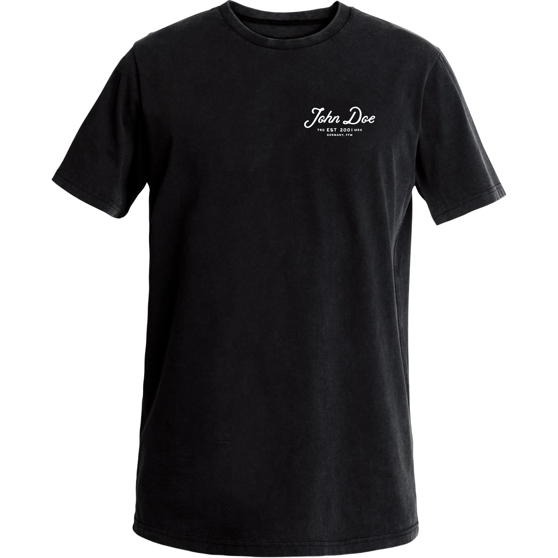 John Doe T-Shirt JD Lettering schwarz M - Motorradbekleidung - Freizeitbekleidung