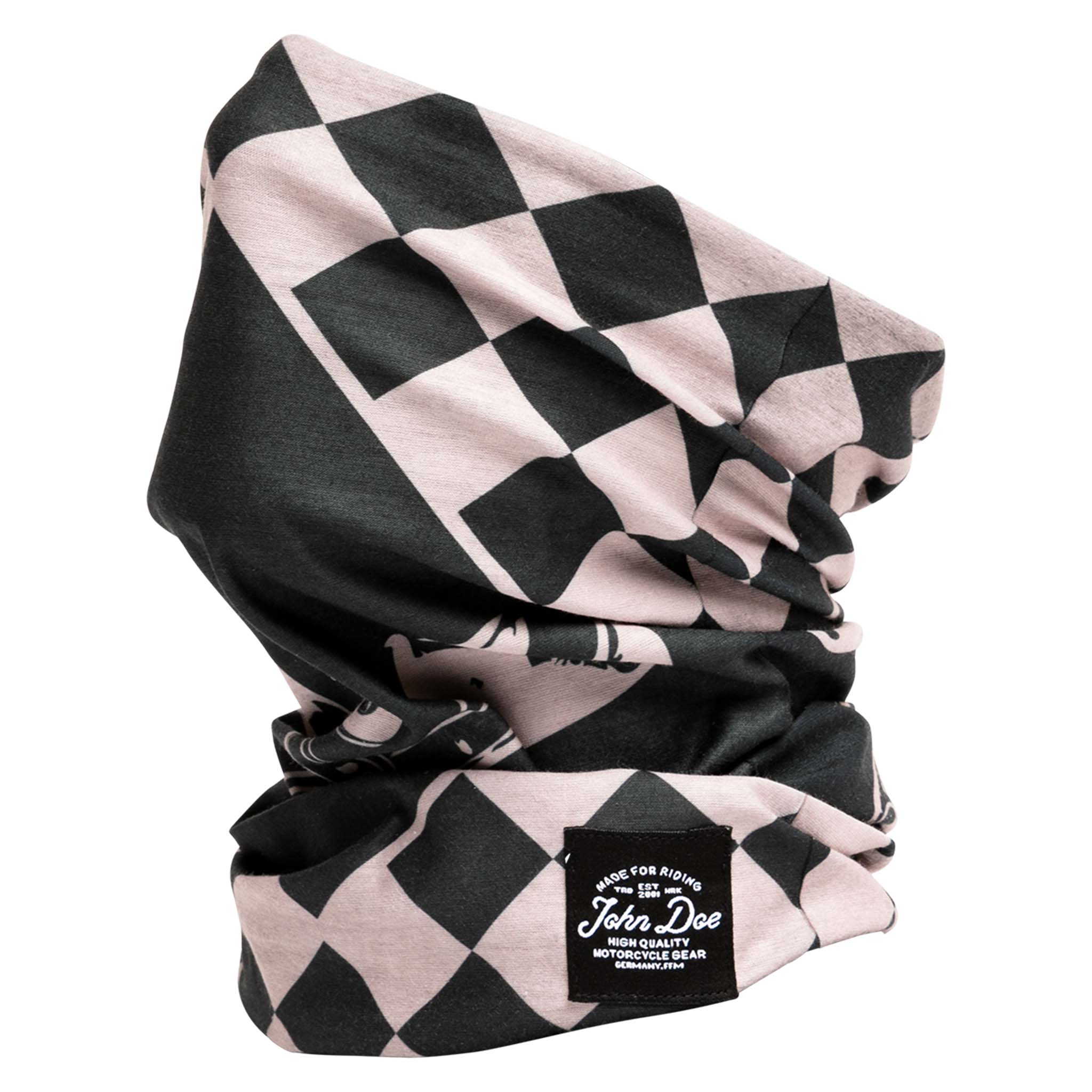 John Doe Tube Classic JDM Flag Halstuch schwarz/weiß - Motorradbekleidung - Wetterschutzkleidung
