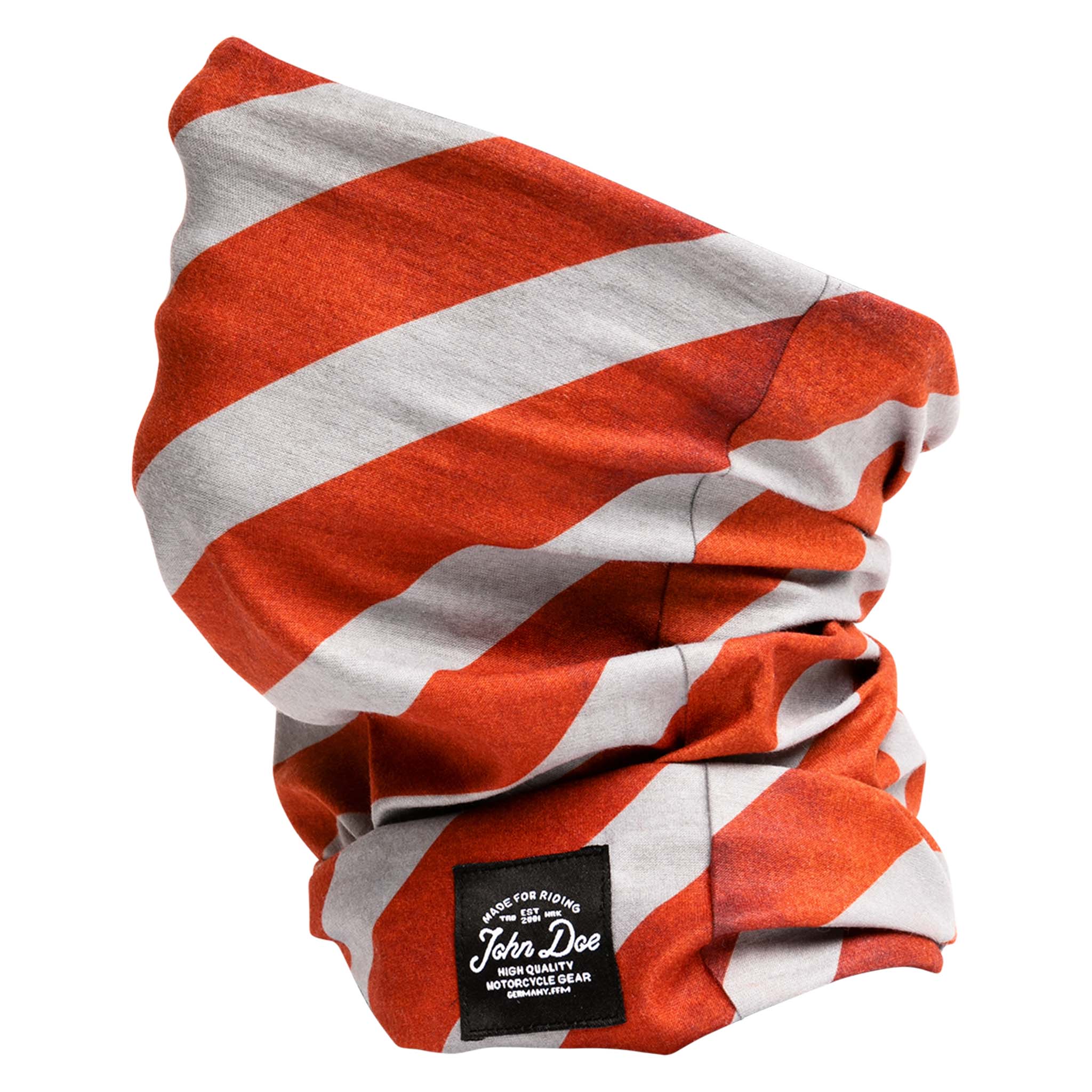 John Doe Tube Stripes 1 Halstuch rot/weiß - Motorradbekleidung - Wetterschutzkleidung