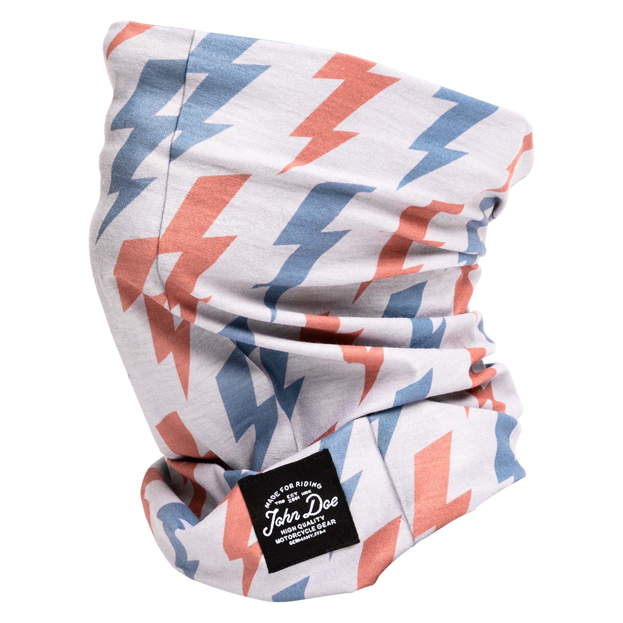 John Doe Tube United Flash Halstuch weiß/blau/rot - Motorradbekleidung - Wetterschutzkleidung