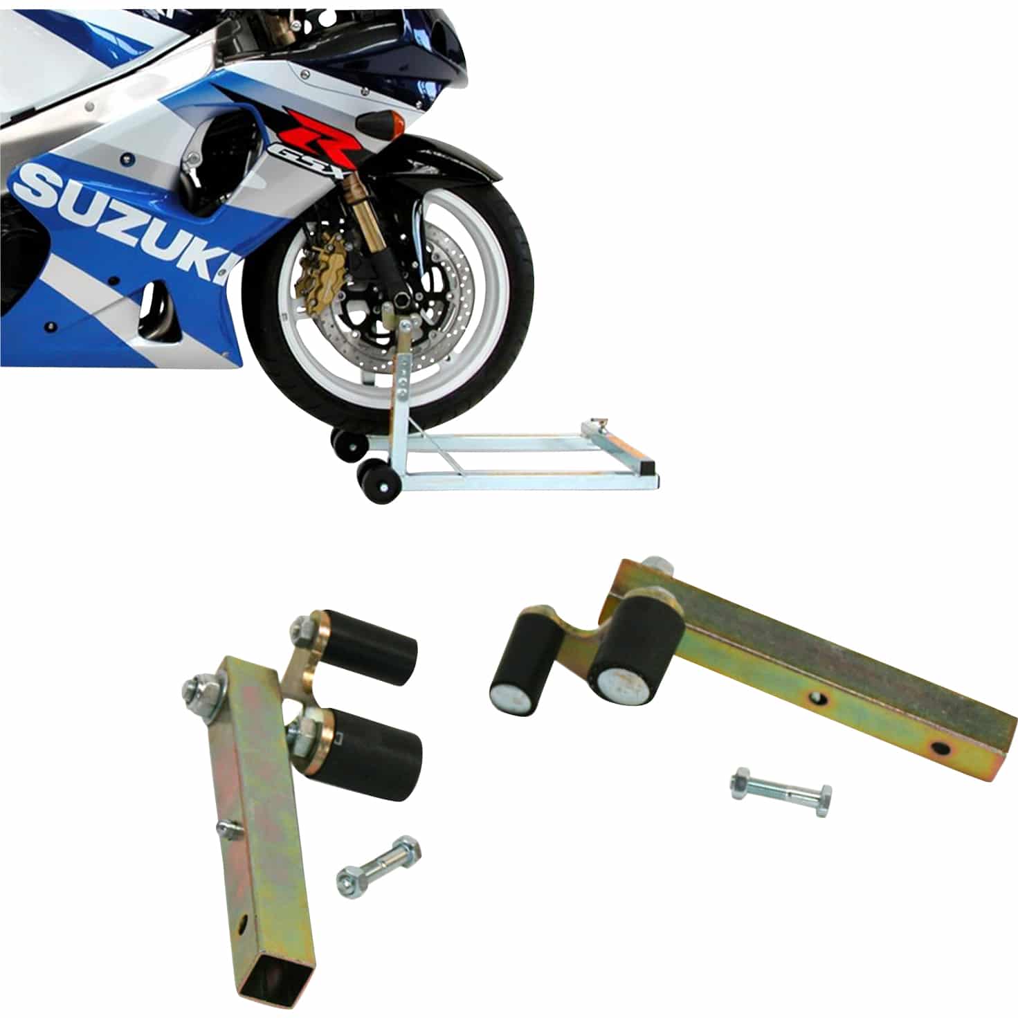 Kern-Stabi Frontwippe Gabel Aufnahmeadapter für Vierkant-/Monoständer - Motorradzubehör - Transport