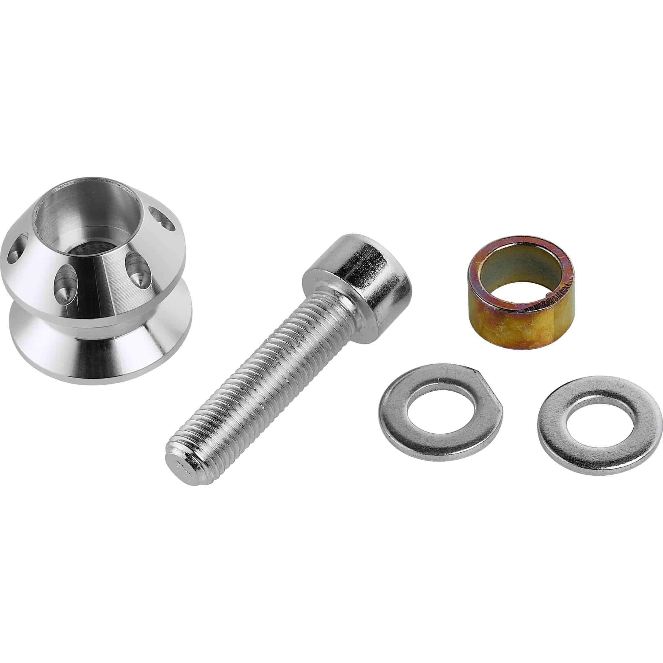 Kern-Stabi New Line Adapterrollen Paar M10x1.25/M10x1.5 silber - Motorradzubehör - Aufbockvorrichtungen