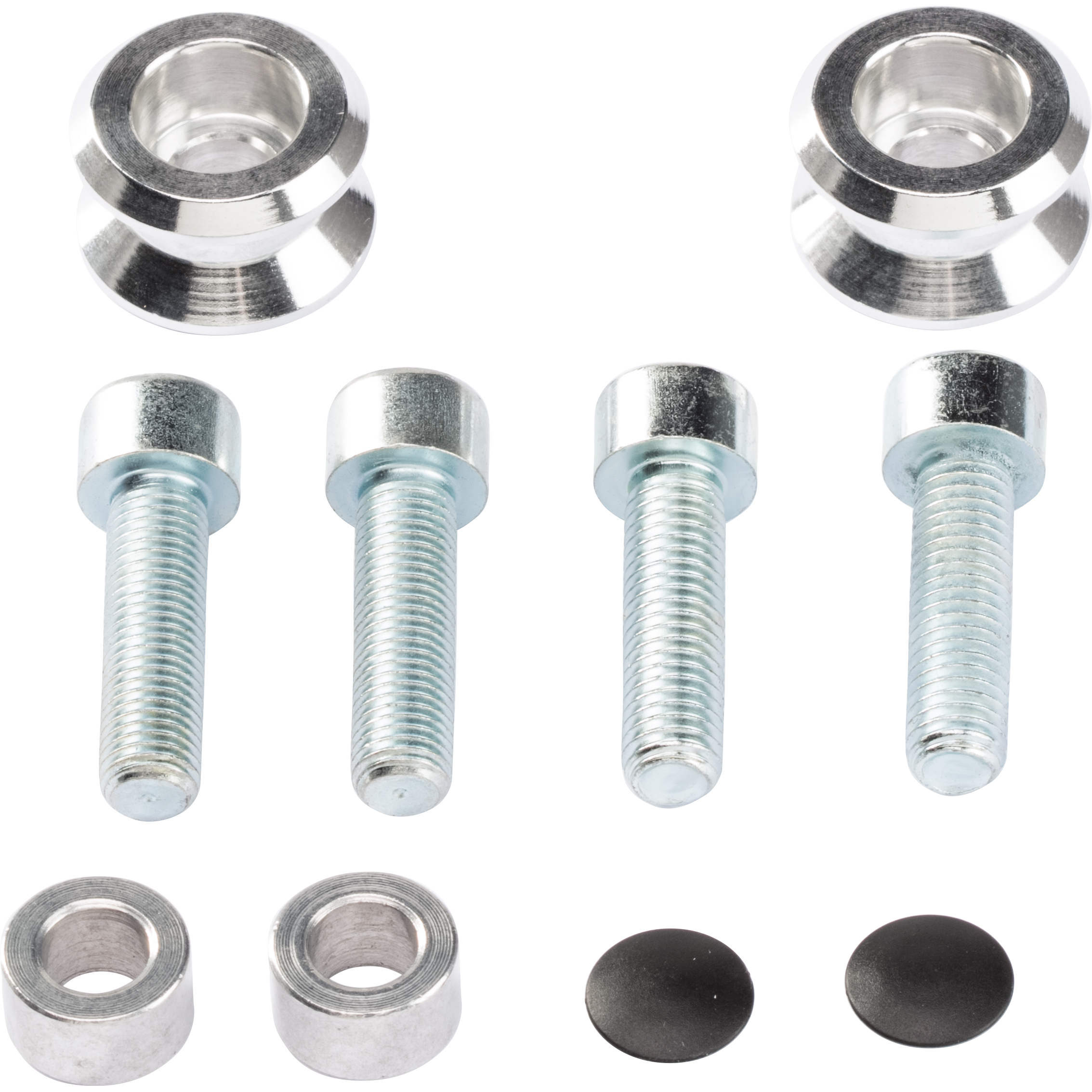 Kern-Stabi Racing Adapterrollen Paar M10x1.25/M10x1.5 silber - Motorradzubehör - Aufbockvorrichtungen