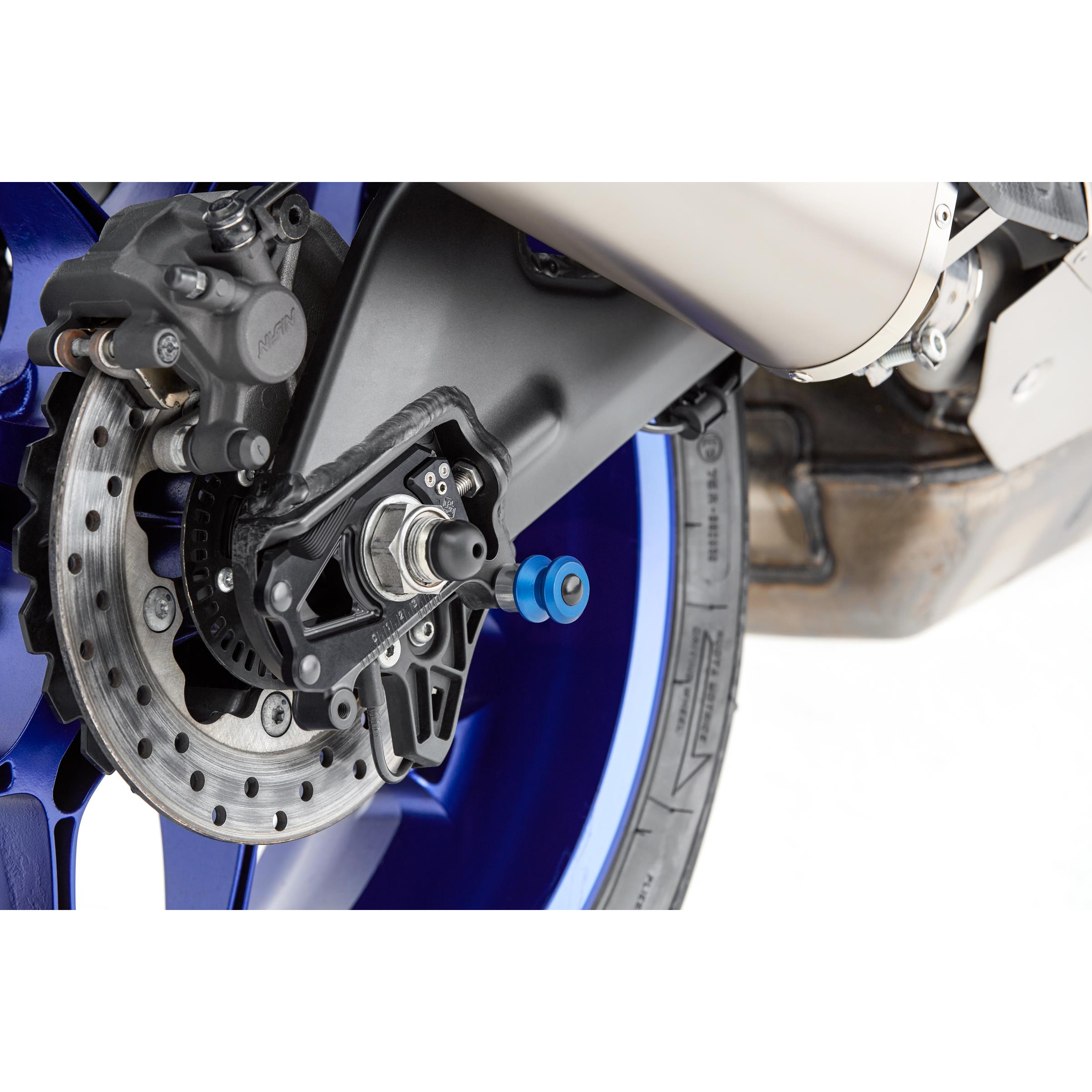 Kern-Stabi Racing Adapterrollen Paar M6x1.0 blau - Motorradzubehör - Aufbockvorrichtungen