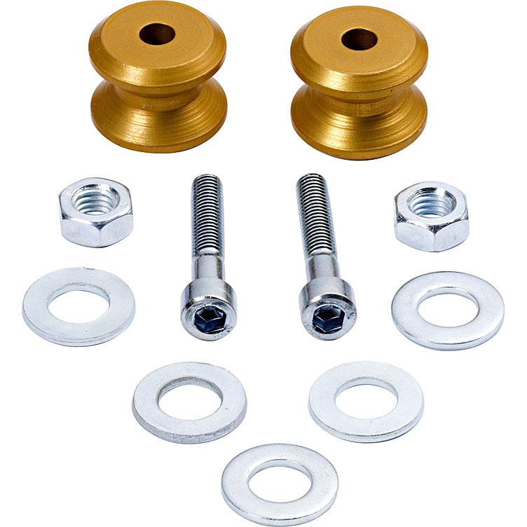 Kern-Stabi Racing Adapterrollen Paar M6x1.0 gold - Motorradzubehör - Aufbockvorrichtungen