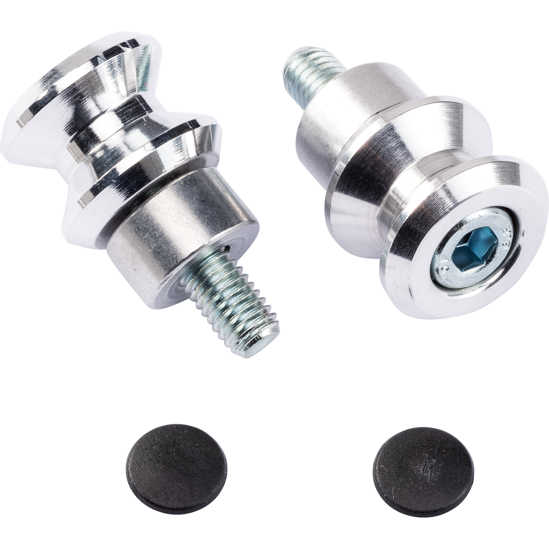 Kern-Stabi Racing Adapterrollen Paar M8x1.25 silber - Motorradzubehör - Aufbockvorrichtungen