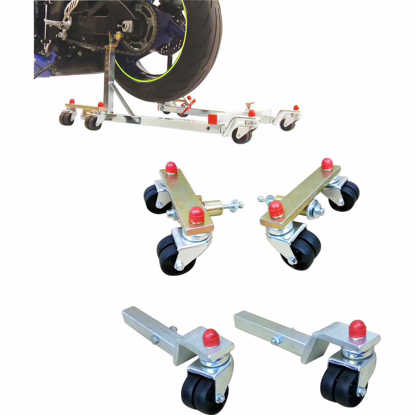 Kern-Stabi Rangiersatz 2039RS 360° für Vierkantständer - Motorradzubehör - Aufbockvorrichtungen