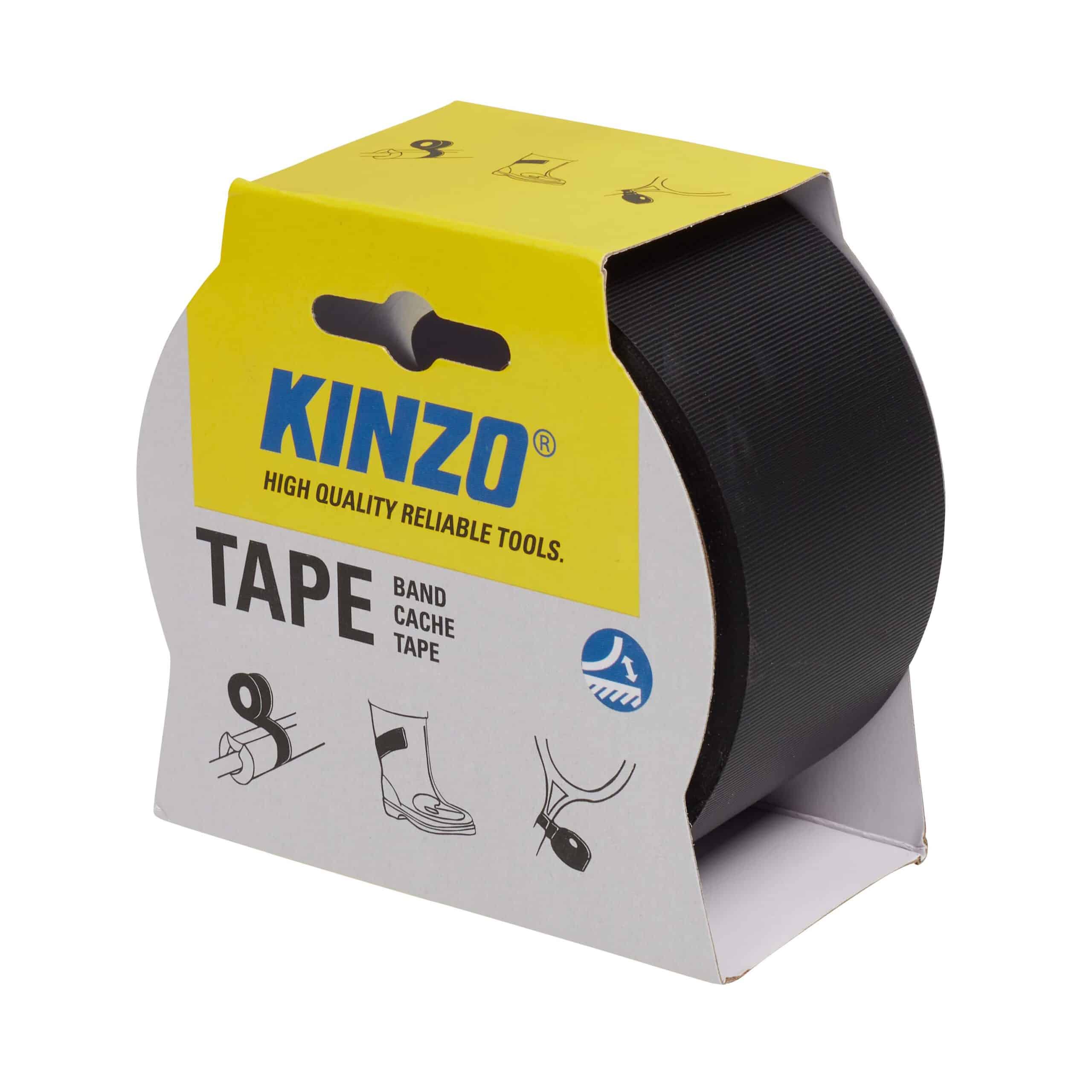 Kinzo Heavy-Duty Klebeband 10m x 48mm schwarz - Motorradzubehör - Werkzeuge