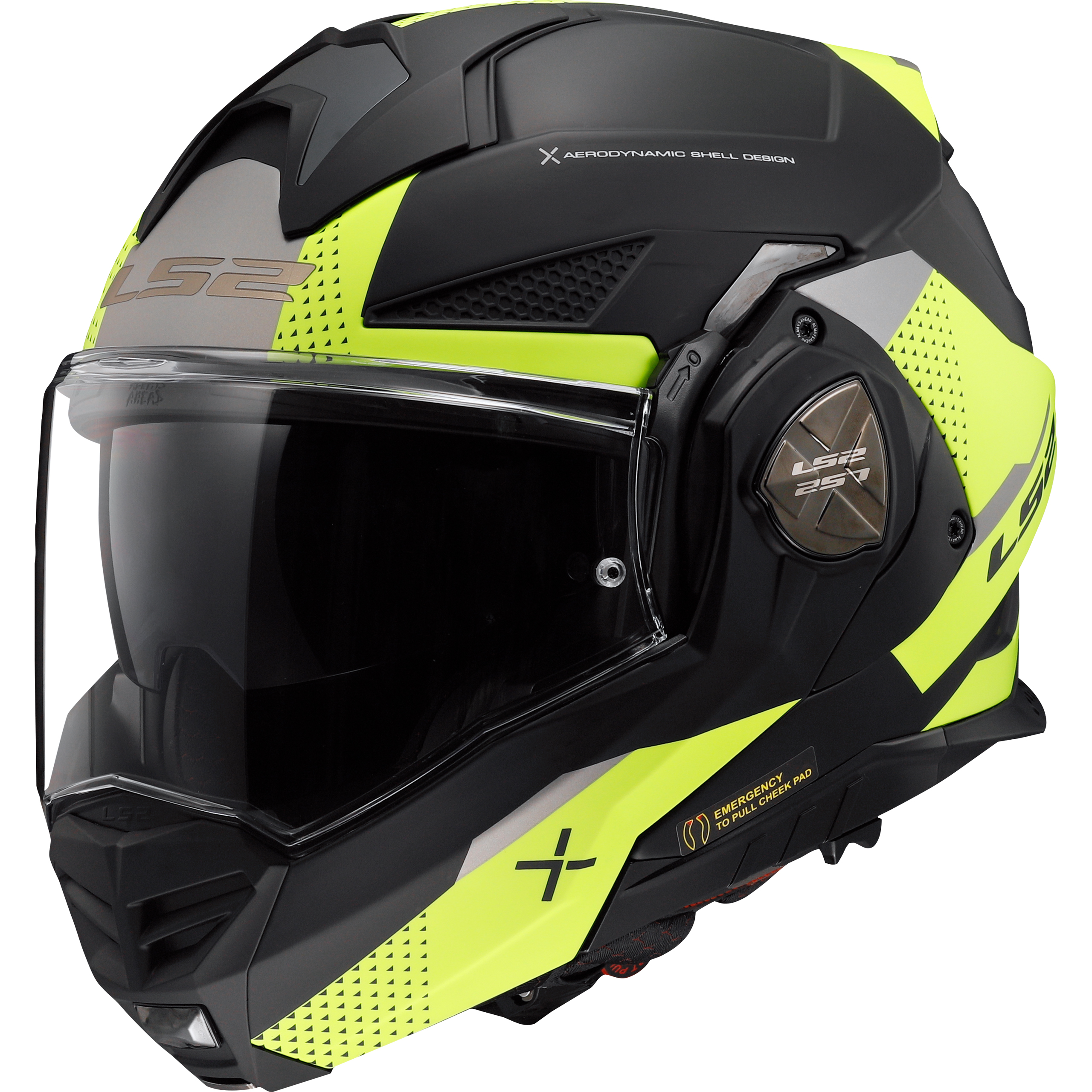 LS2 FF901 Advant X Oblivion mattschwarz/neongelb 3XL - Helme & Brillen - Touring Helme & Brillen