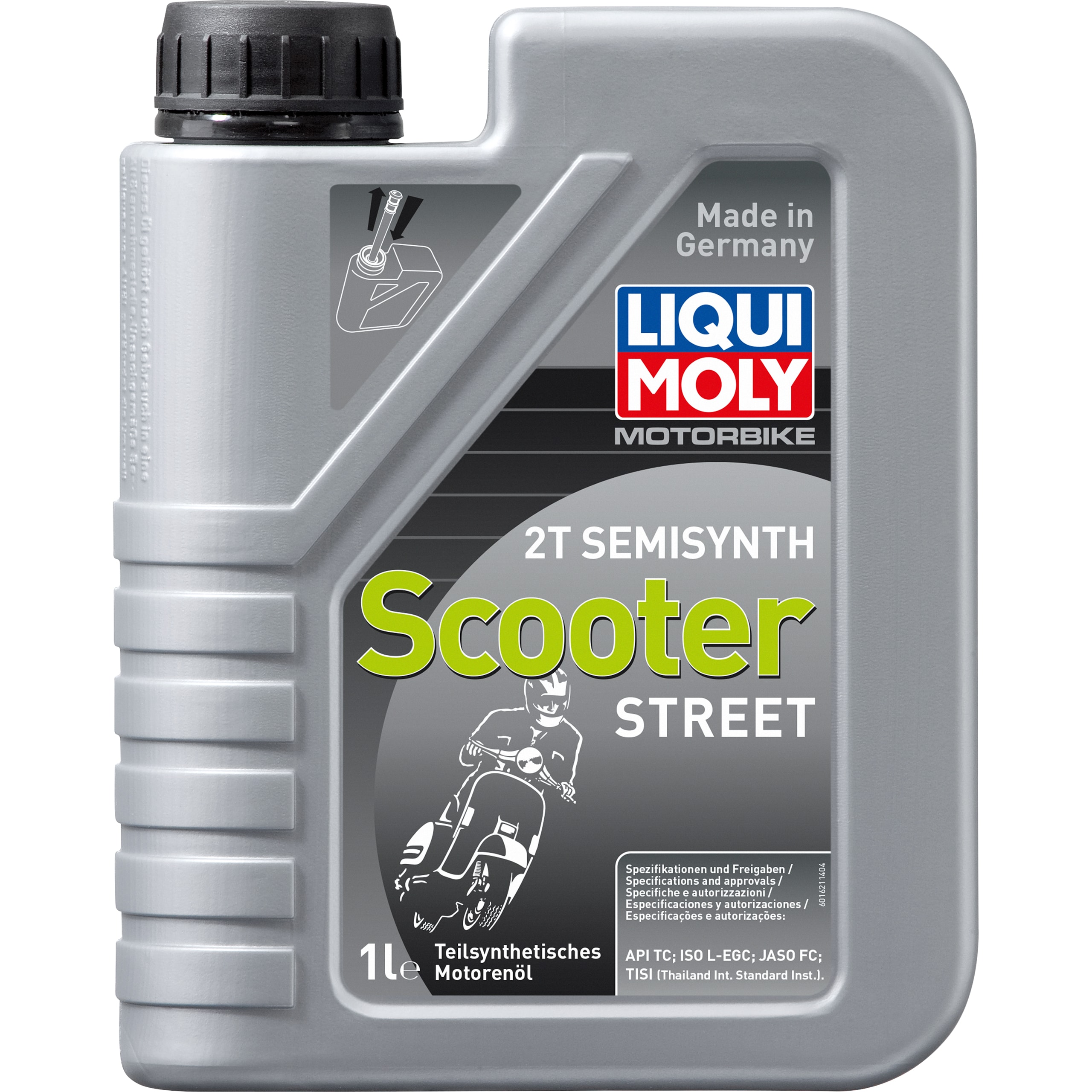 Liqui Moly 2-Takt Öl Motorbike 2T Semisynth Scooter Street 1Liter - Motorradzubehör - Öle & Schmiermittel