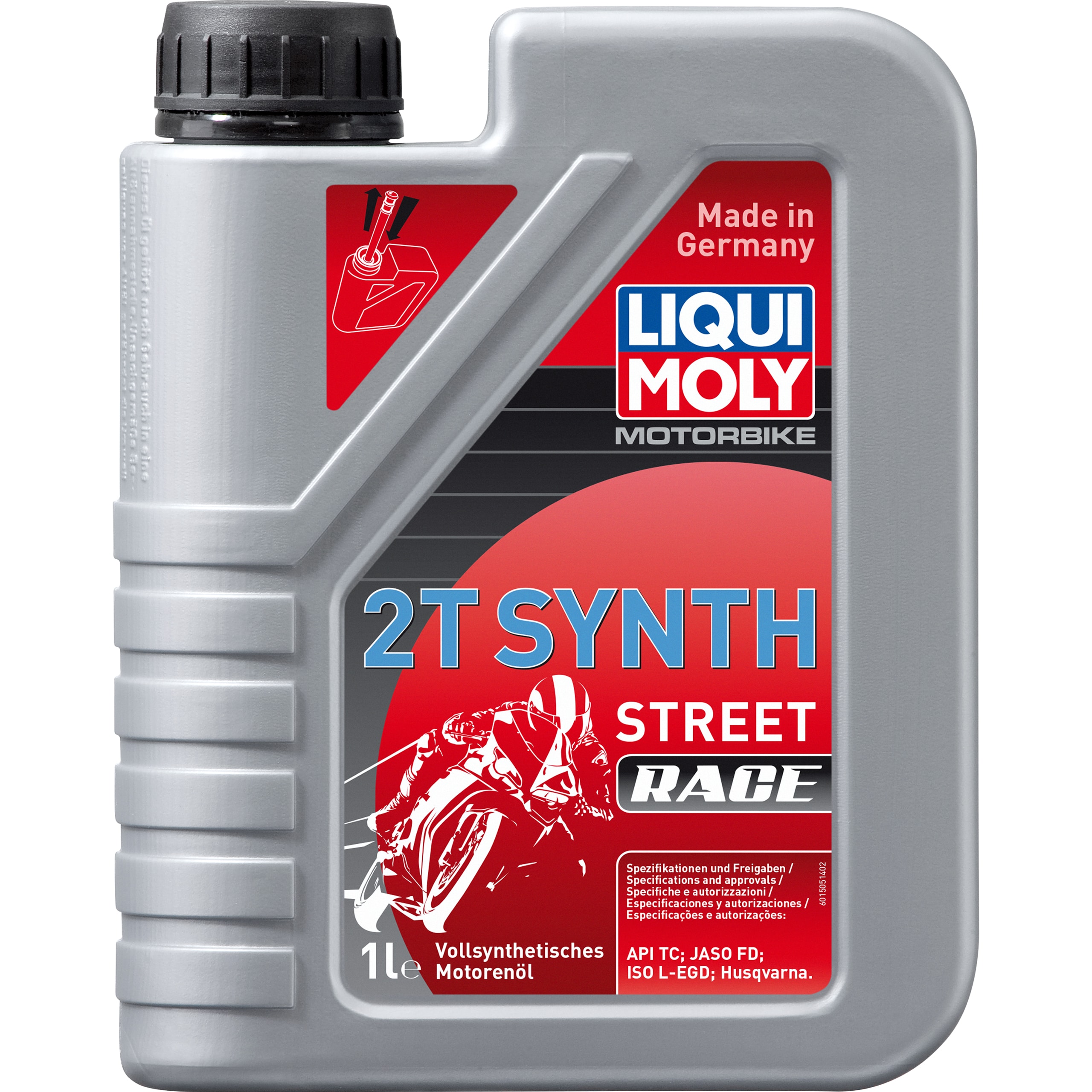 Liqui Moly 2-Takt Öl Motorbike 2T Street Race Vollsynthetisch 1 Liter - Motorradzubehör - Öle & Schmiermittel