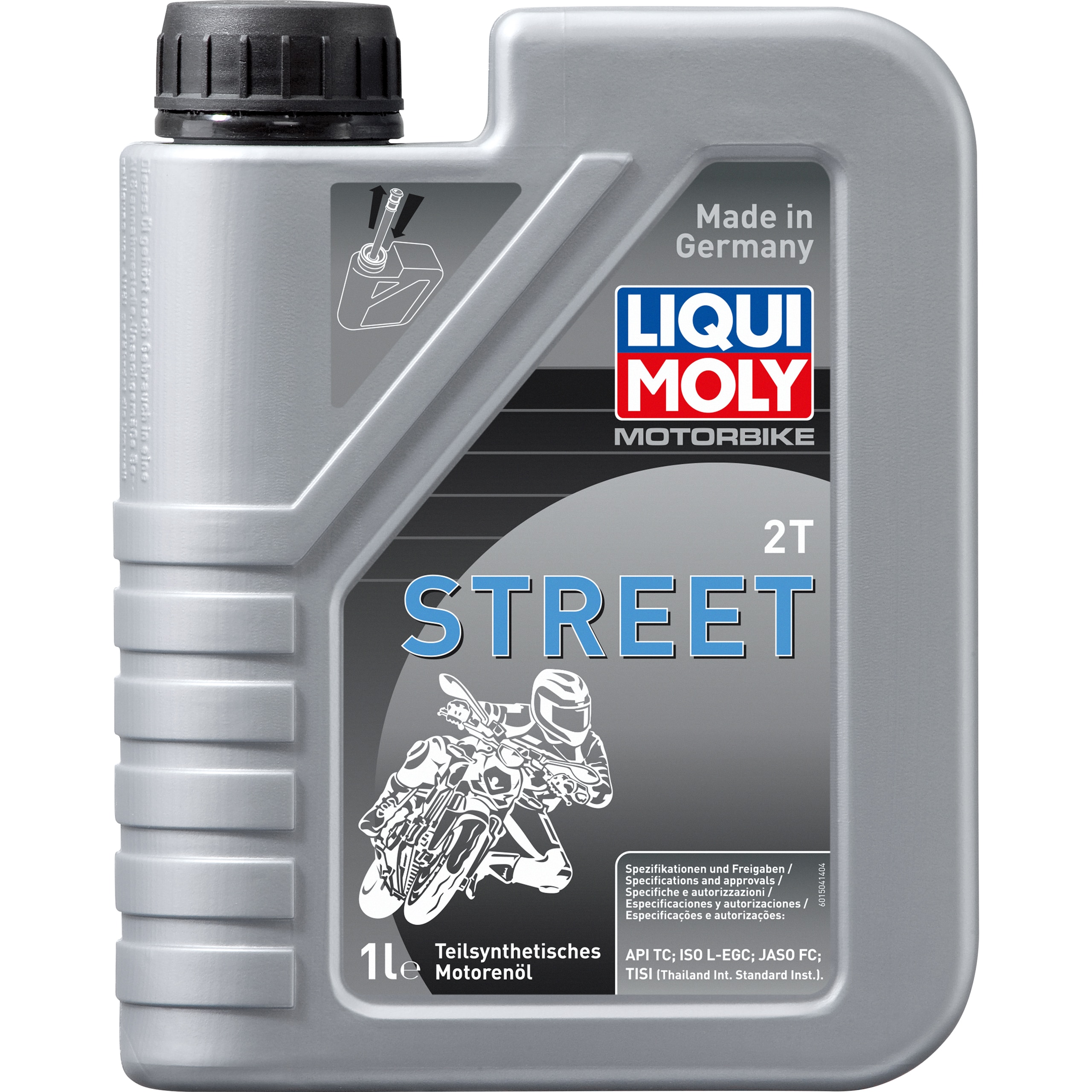Liqui Moly 2-Takt Öl Motorbike 2T Street Teilsynthetisch 1 Liter - Motorradzubehör - Öle & Schmiermittel