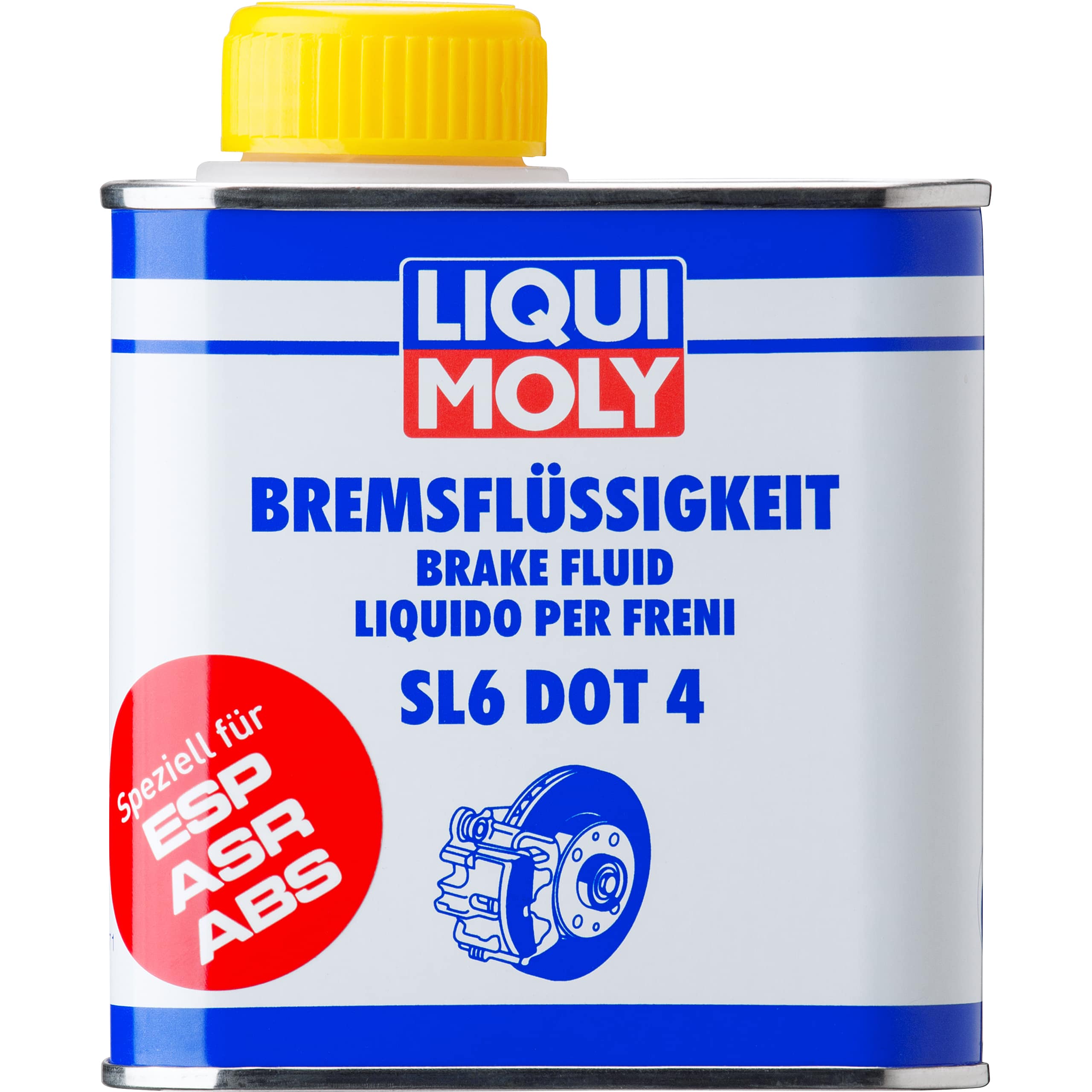 Liqui Moly Bremsflüssigkeit Brake Fluid SL6 DOT 4 Glykol 500 ml - Motorradzubehör - Öle & Schmiermittel
