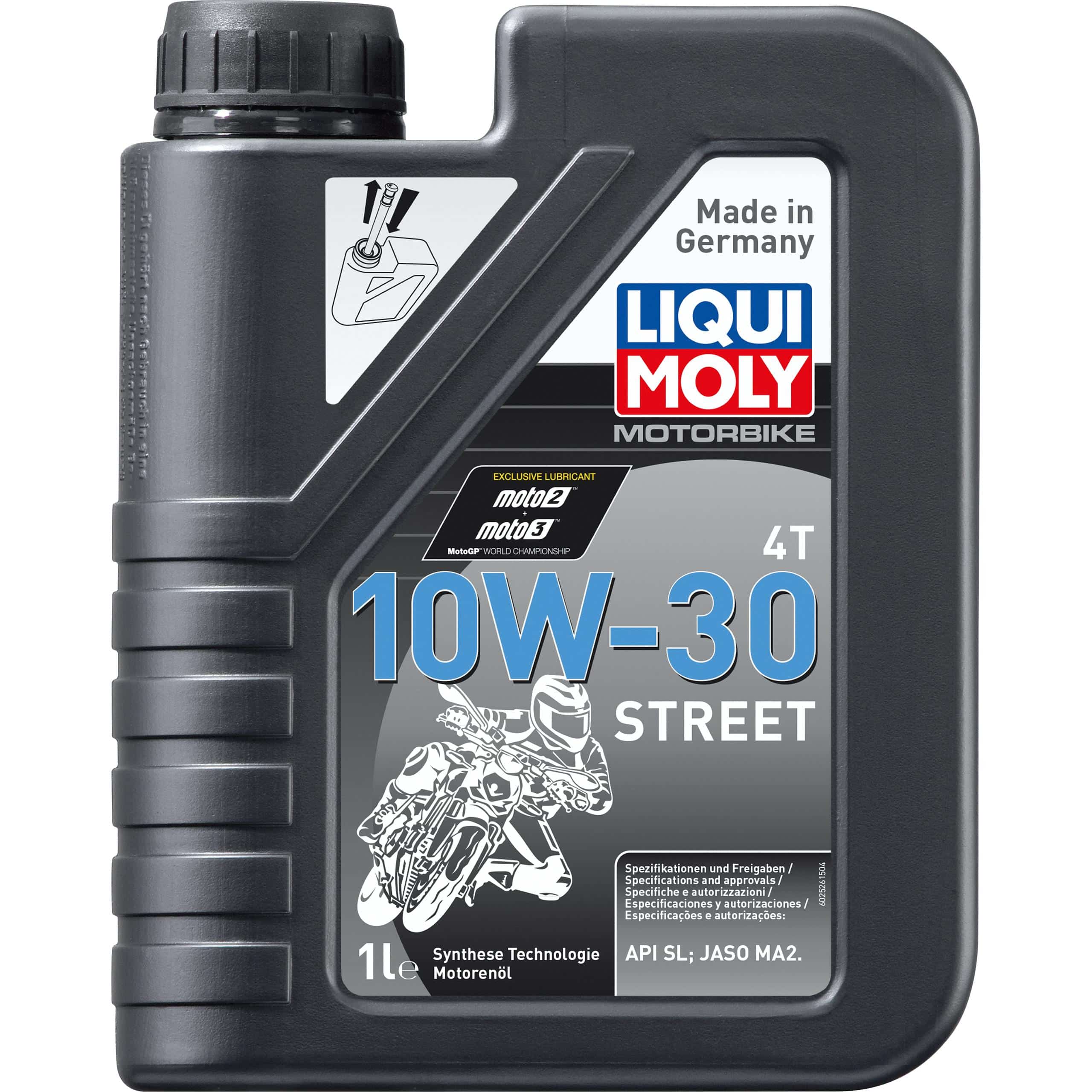 Liqui Moly Motoröl Motorbike 4T 10W-30 Street 1 Liter - Motorradzubehör - Öle & Schmiermittel