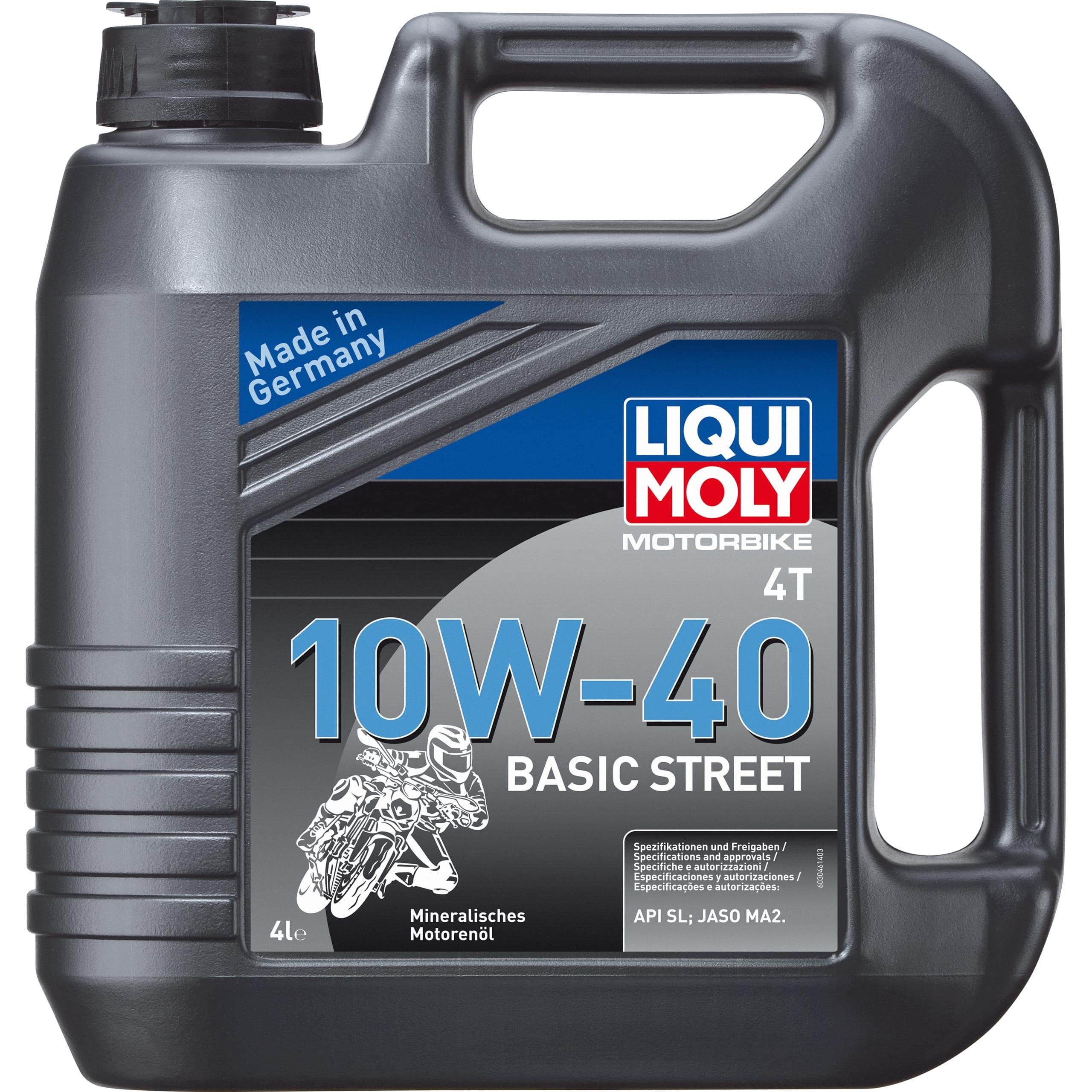 Liqui Moly Motoröl Motorbike 4T 10W-40 Basic Street 4 Liter - Motorradzubehör - Öle & Schmiermittel