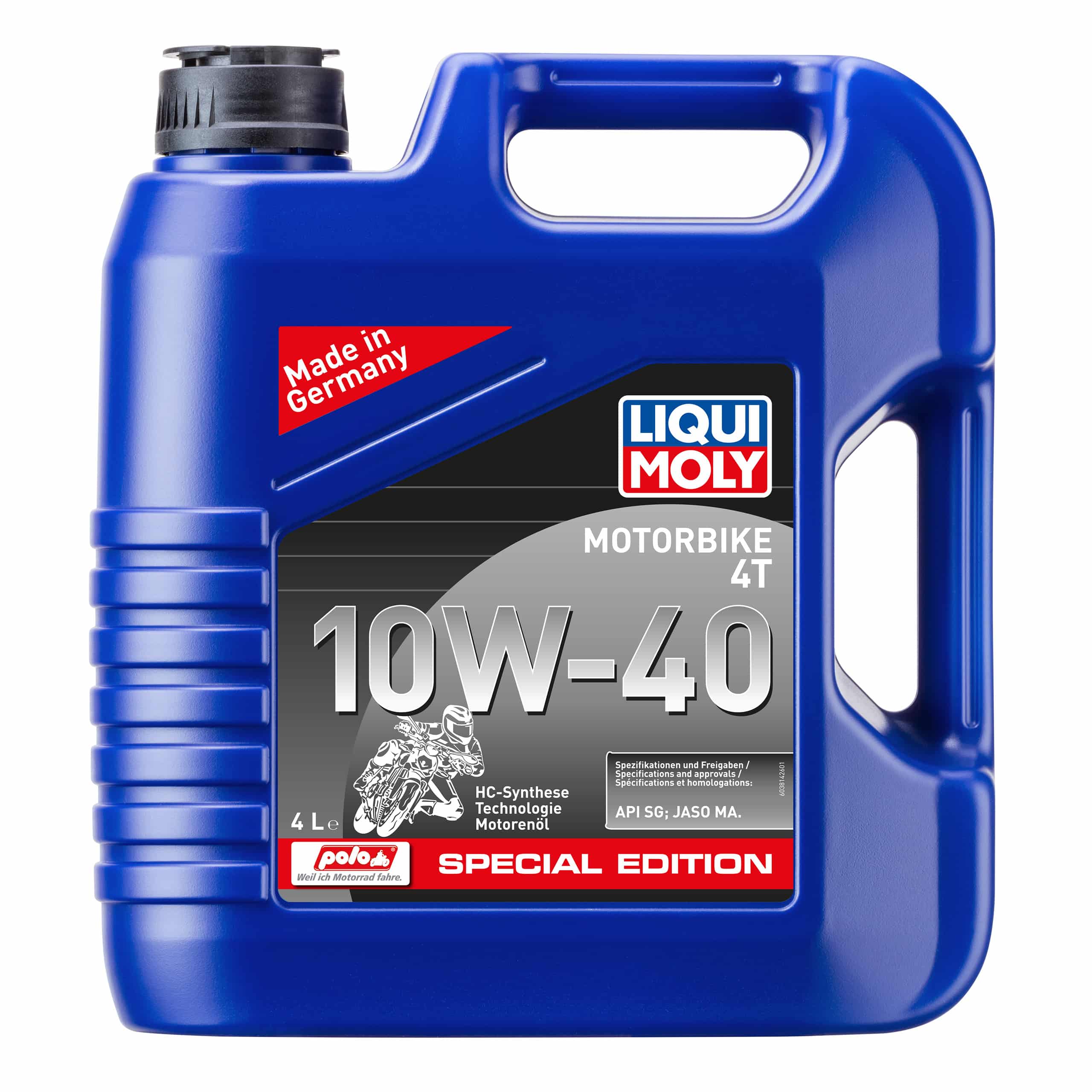 Liqui Moly Motoröl Motorbike 4T 10W-40 Polo-Special Edition 4 Liter - Motorradzubehör - Öle & Schmiermittel