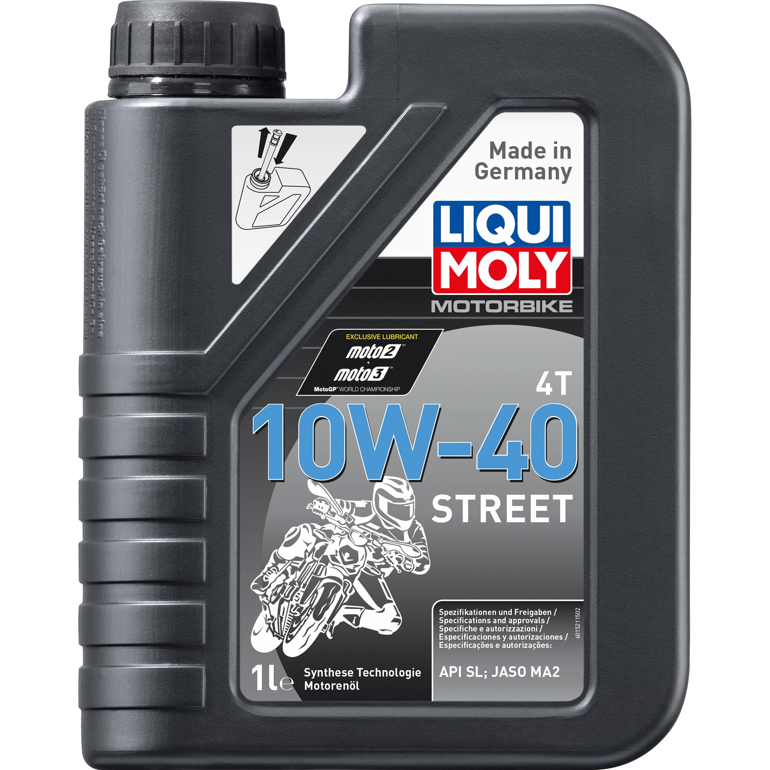 Liqui Moly Motoröl Motorbike 4T 10W-40 Street 1 Liter - Motorradzubehör - Öle & Schmiermittel