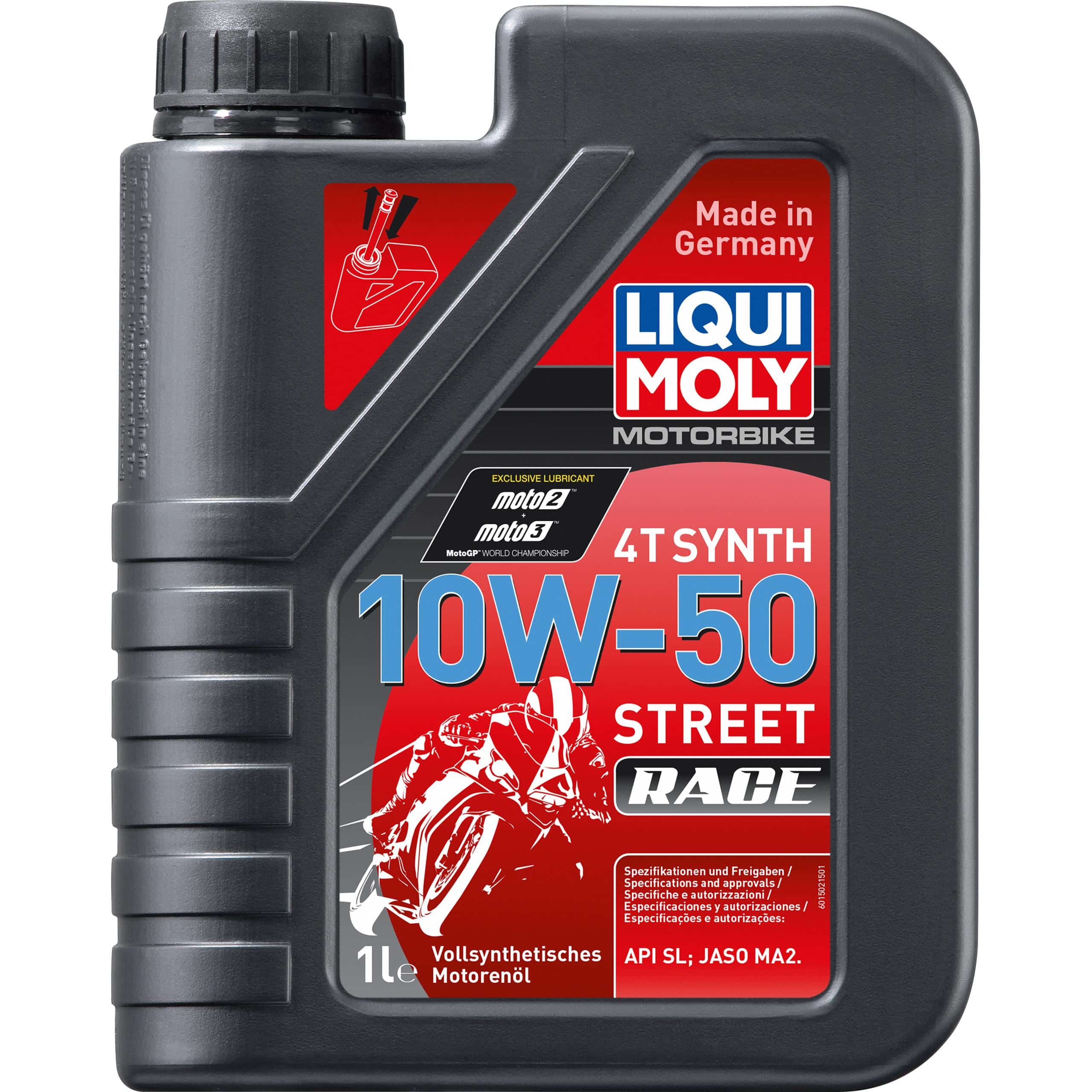 Liqui Moly Motoröl Motorbike 4T 10W-50 Street Race Vollsynthet. 1 Liter - Motorradzubehör - Öle & Schmiermittel