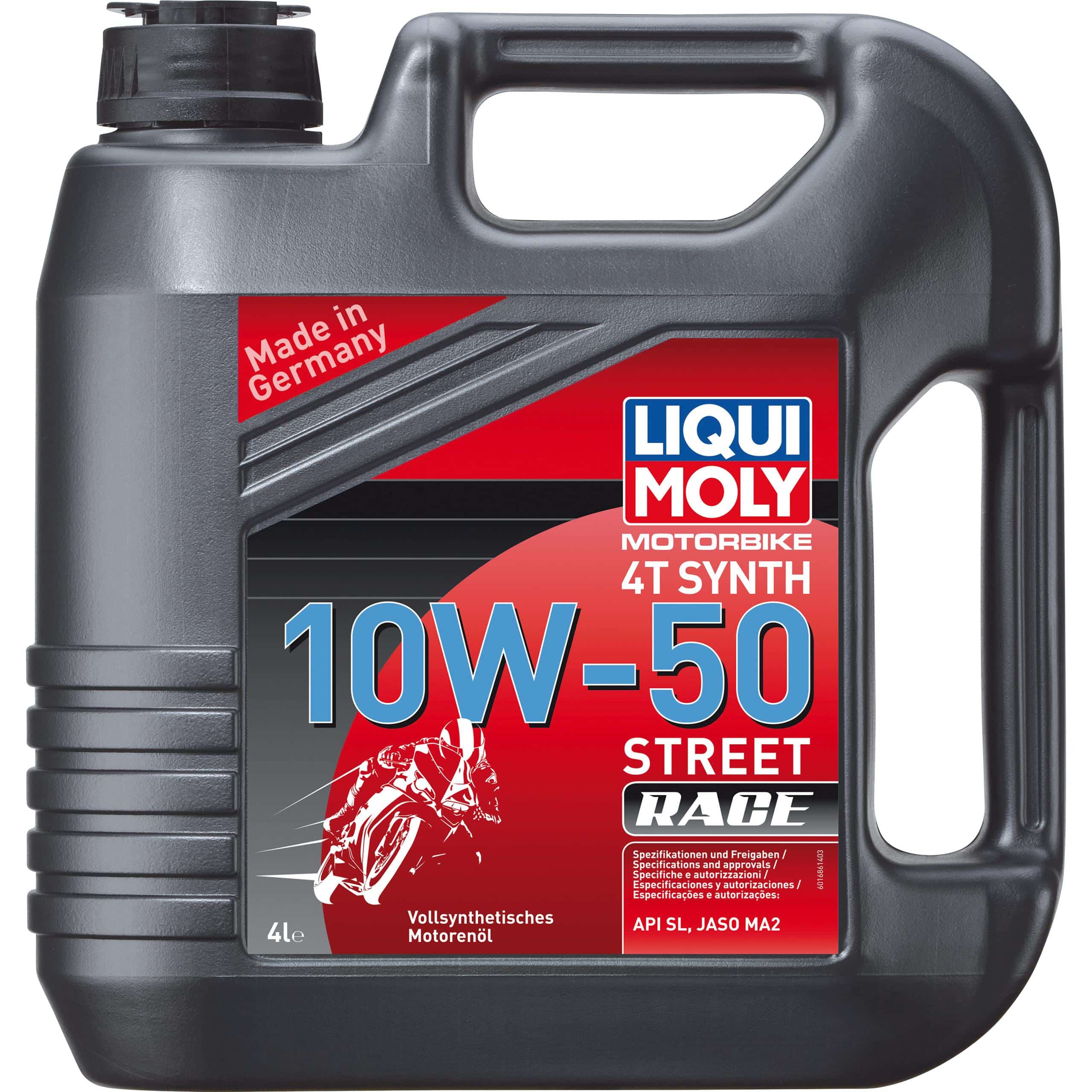 Liqui Moly Motoröl Motorbike 4T 10W-50 Street Race Vollsynthet. 4 Liter - Motorradzubehör - Öle & Schmiermittel
