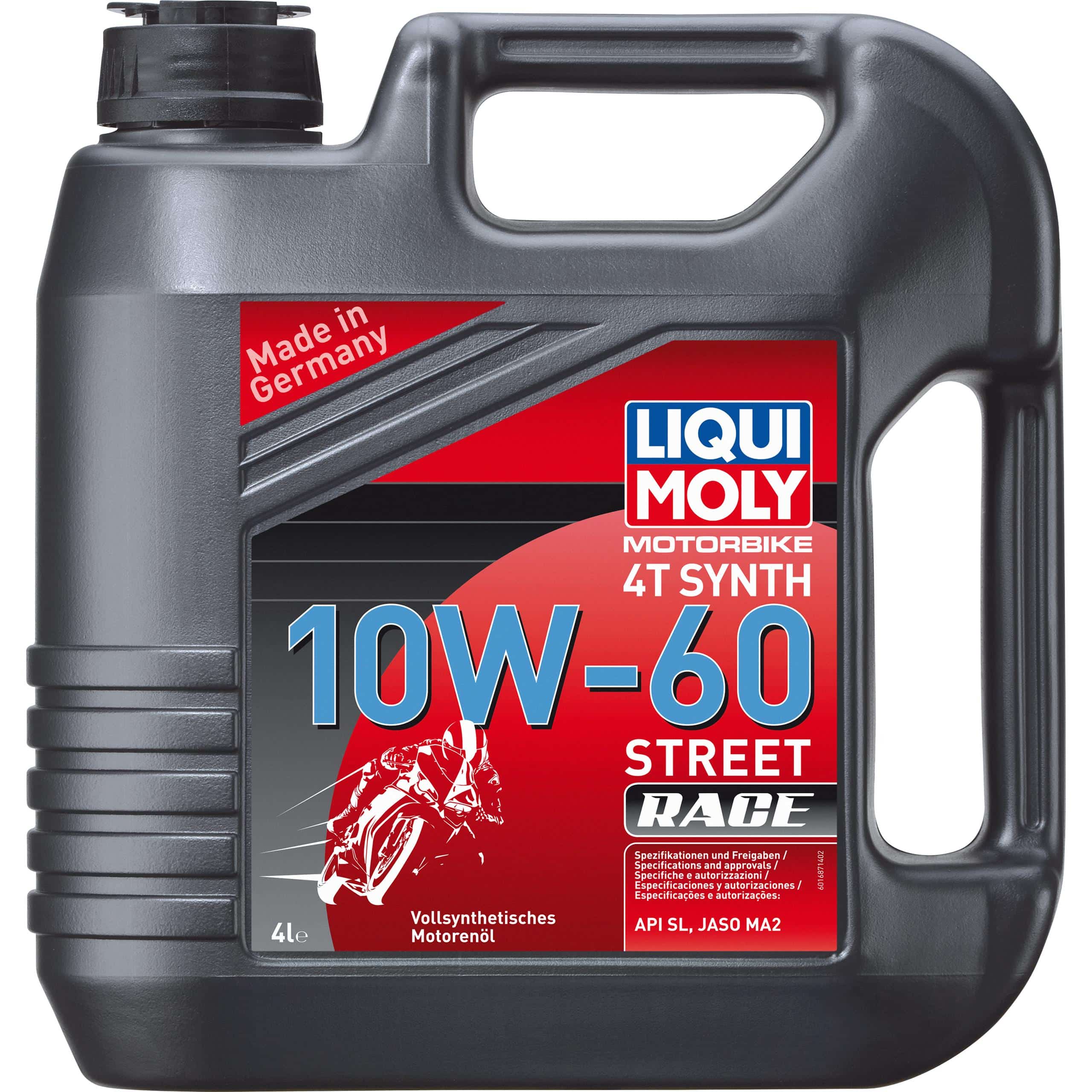 Liqui Moly Motoröl Motorbike 4T 10W-60 Street Race Vollsynthet. 4 Liter - Motorradzubehör - Öle & Schmiermittel