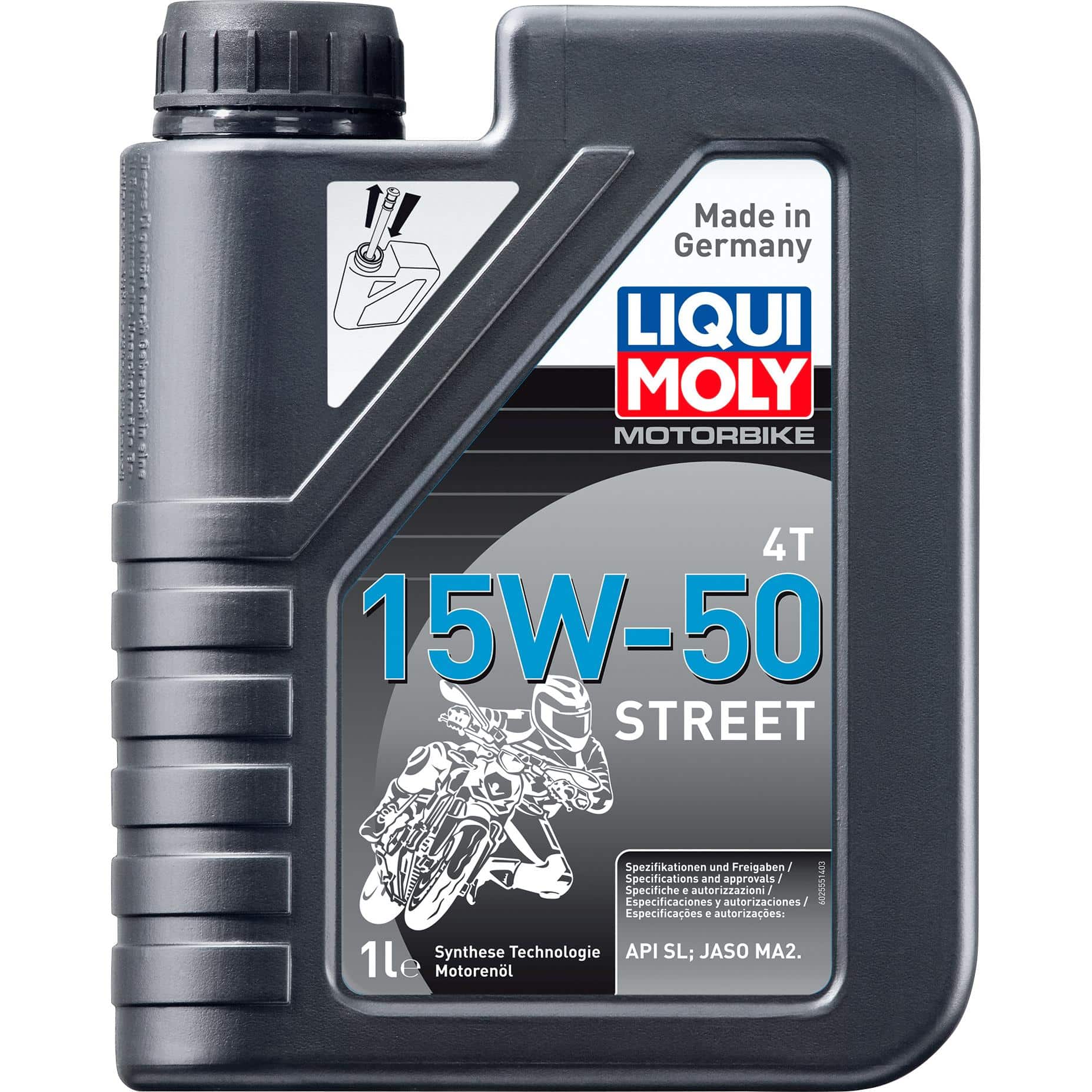 Liqui Moly Motoröl Motorbike 4T 15W-50 Street 1 Liter - Motorradzubehör - Öle & Schmiermittel