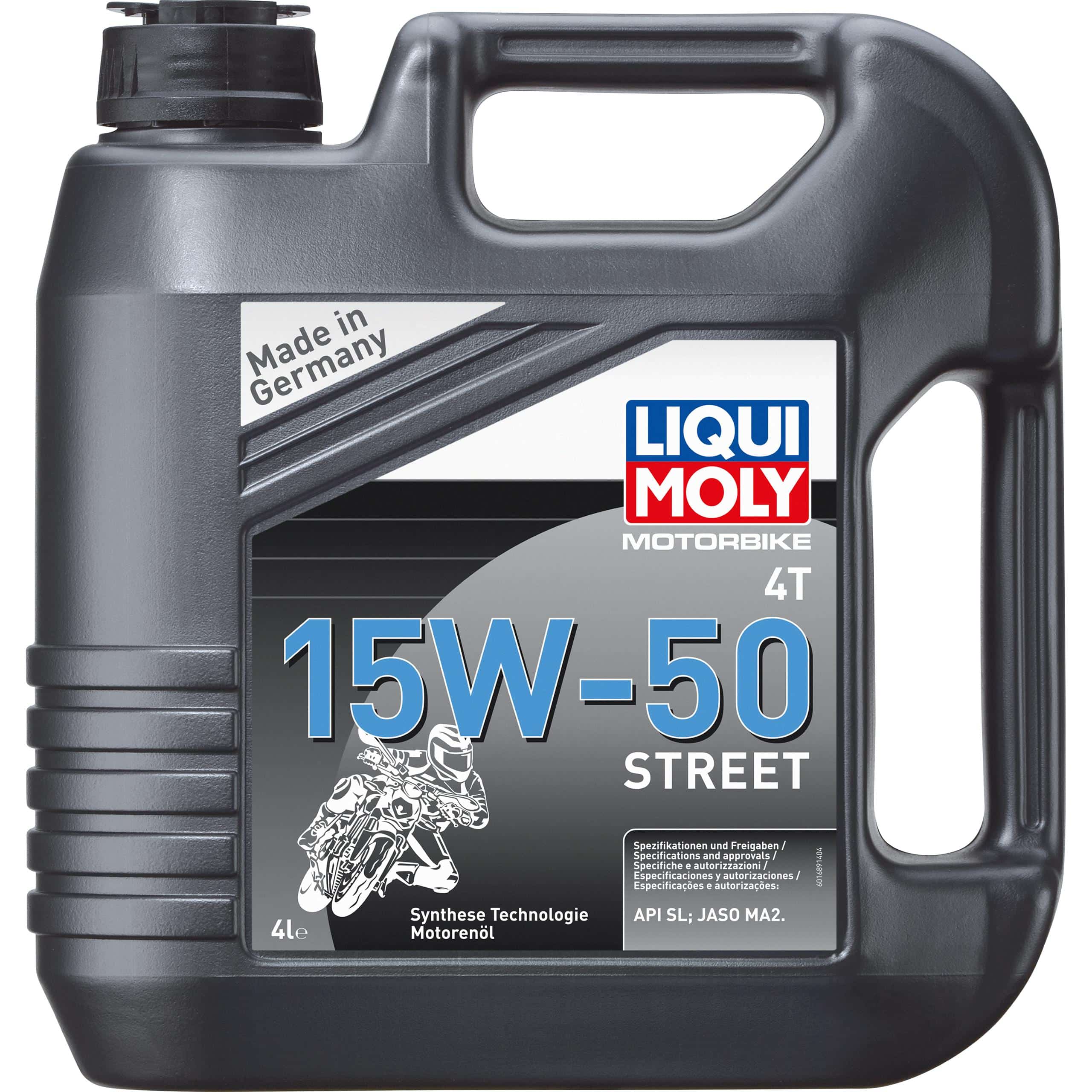 Liqui Moly Motoröl Motorbike 4T 15W-50 Street 4 Liter - Motorradzubehör - Öle & Schmiermittel