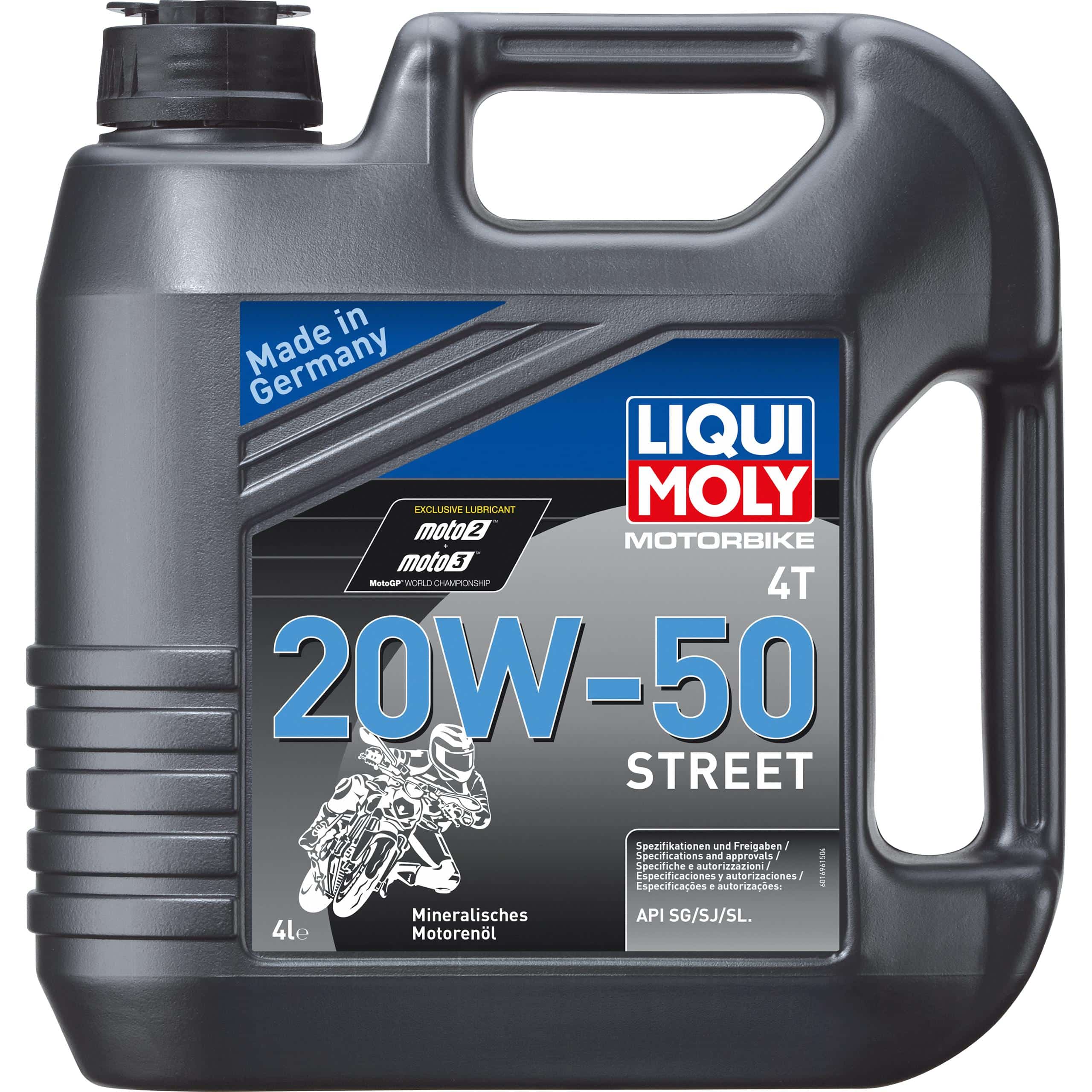 Liqui Moly Motoröl Motorbike 4T 20W-50 Street 4 Liter - Motorradzubehör - Öle & Schmiermittel