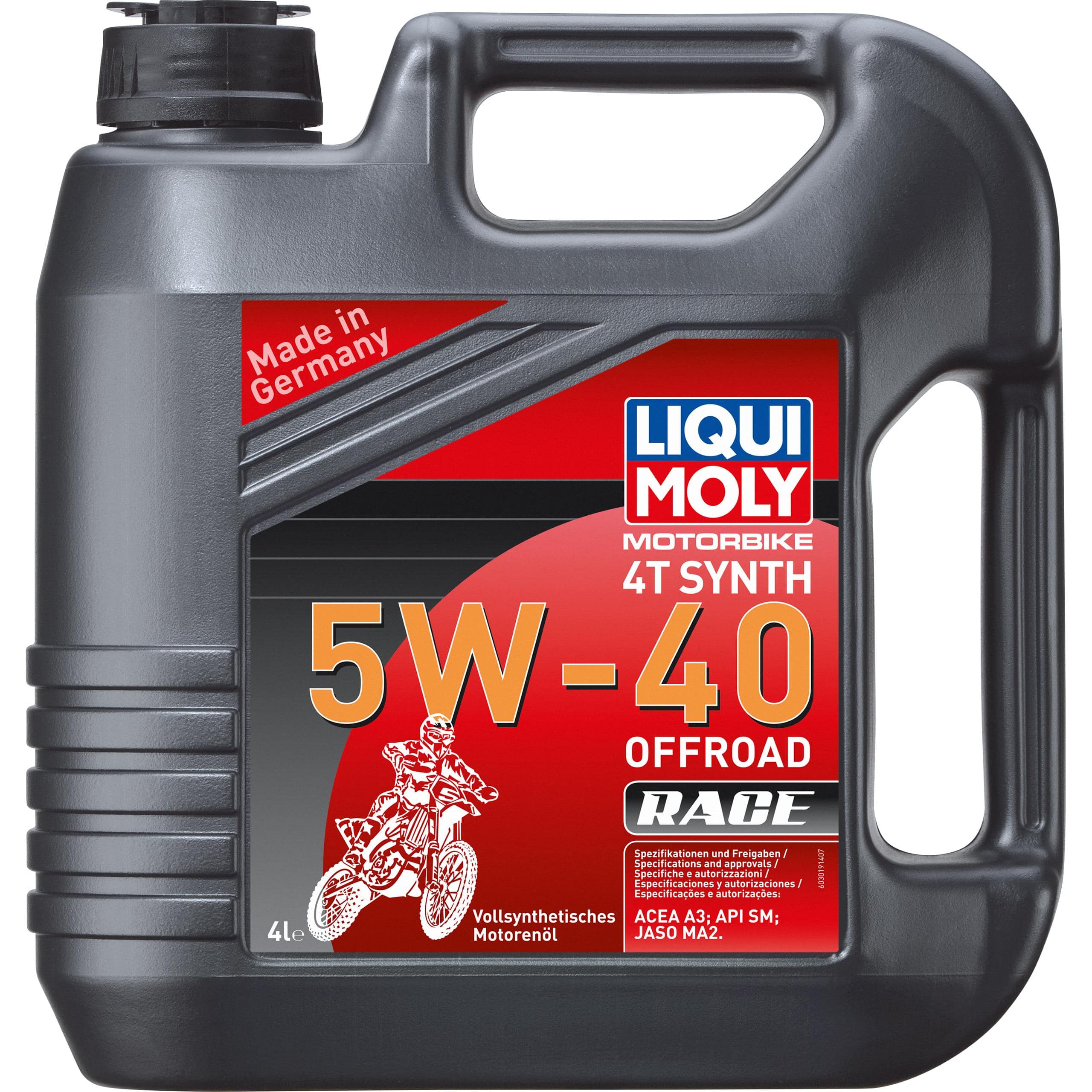 Liqui Moly Motoröl Motorbike 4T 5W-40 Offroad Race Vollsynthet. 4 Liter - Motorradzubehör - Öle & Schmiermittel