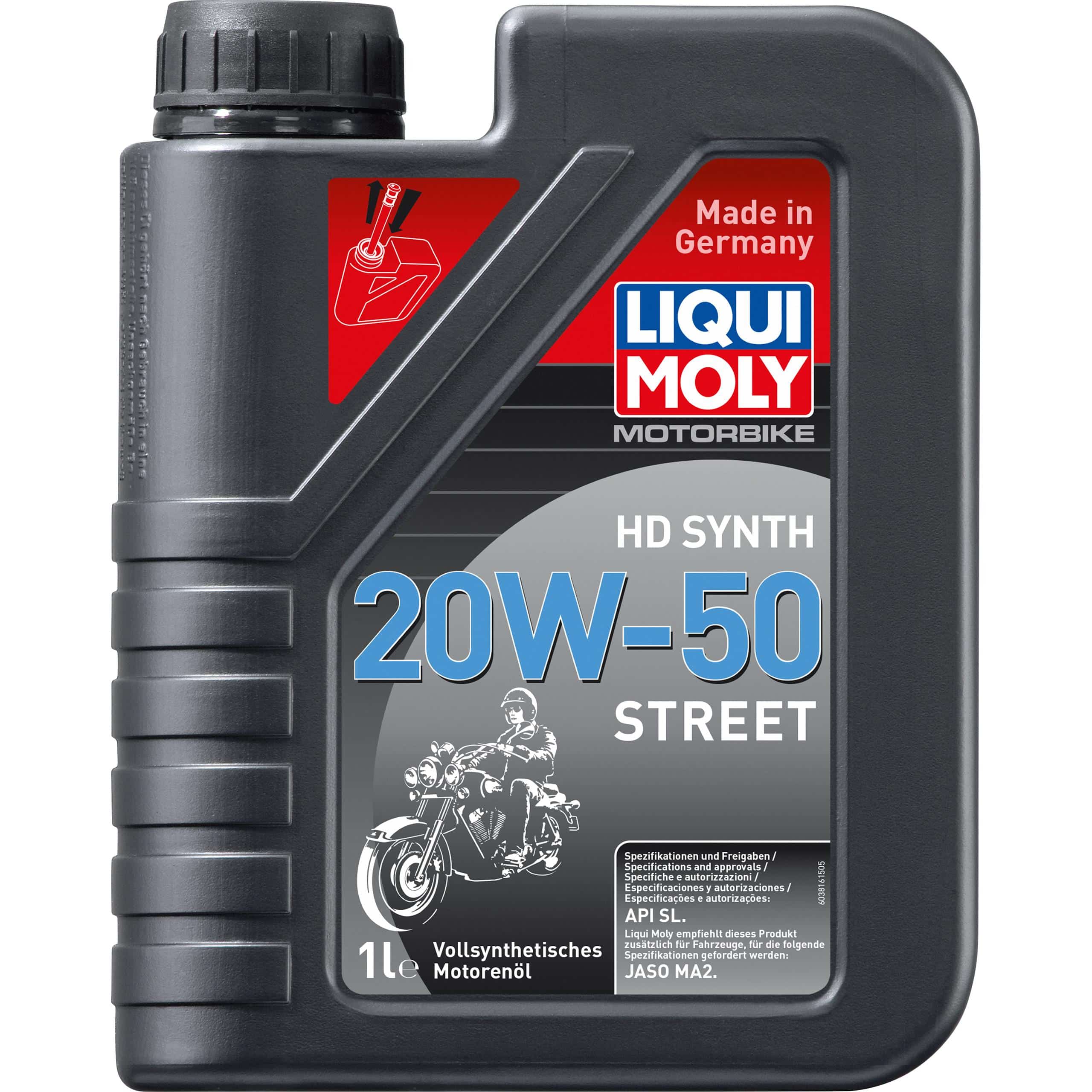Liqui Moly Motoröl Motorbike 4T HD 20W-50 Street 1 Liter - Motorradzubehör - Öle & Schmiermittel