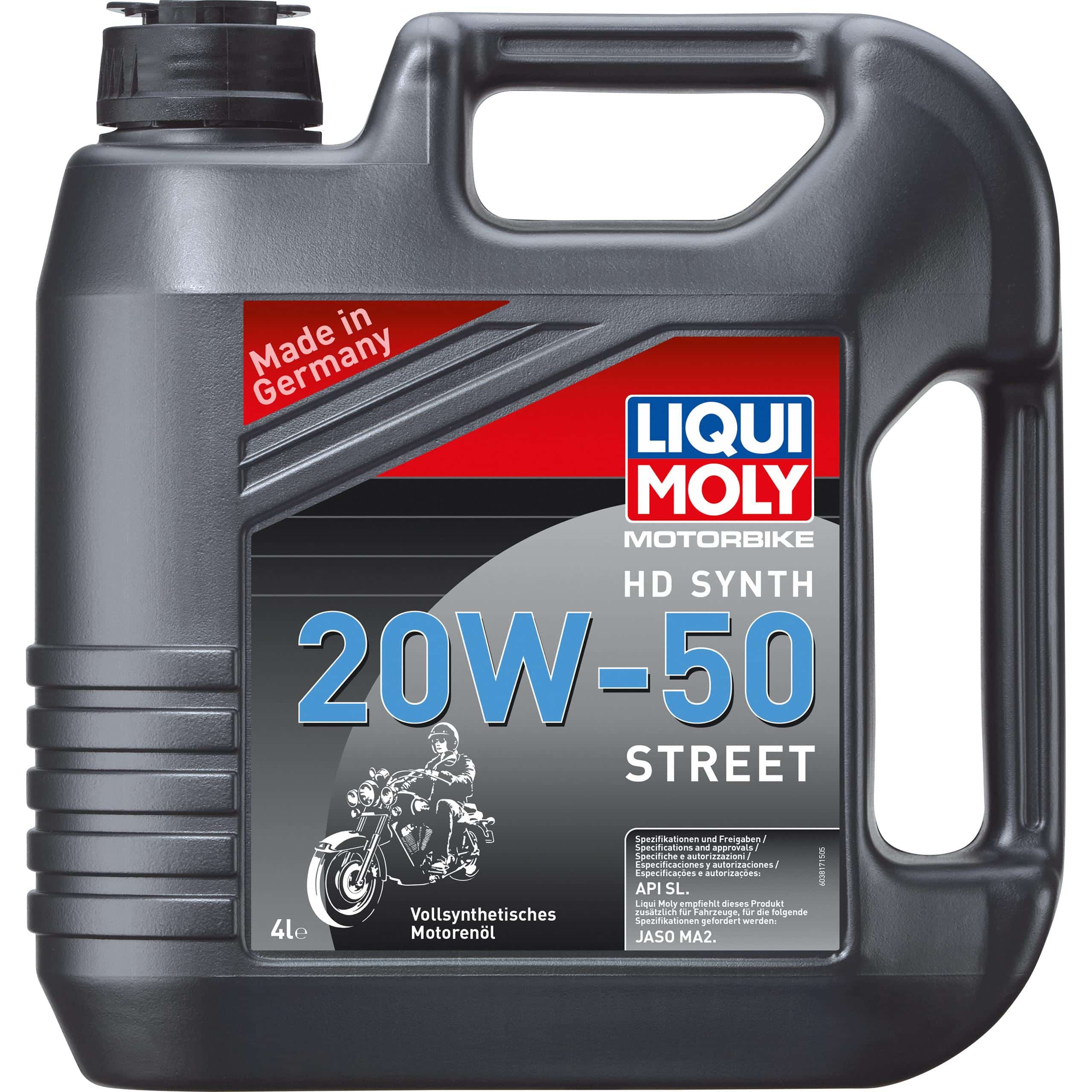 Liqui Moly Motoröl Motorbike 4T HD 20W-50 Street 4 Liter - Motorradzubehör - Öle & Schmiermittel