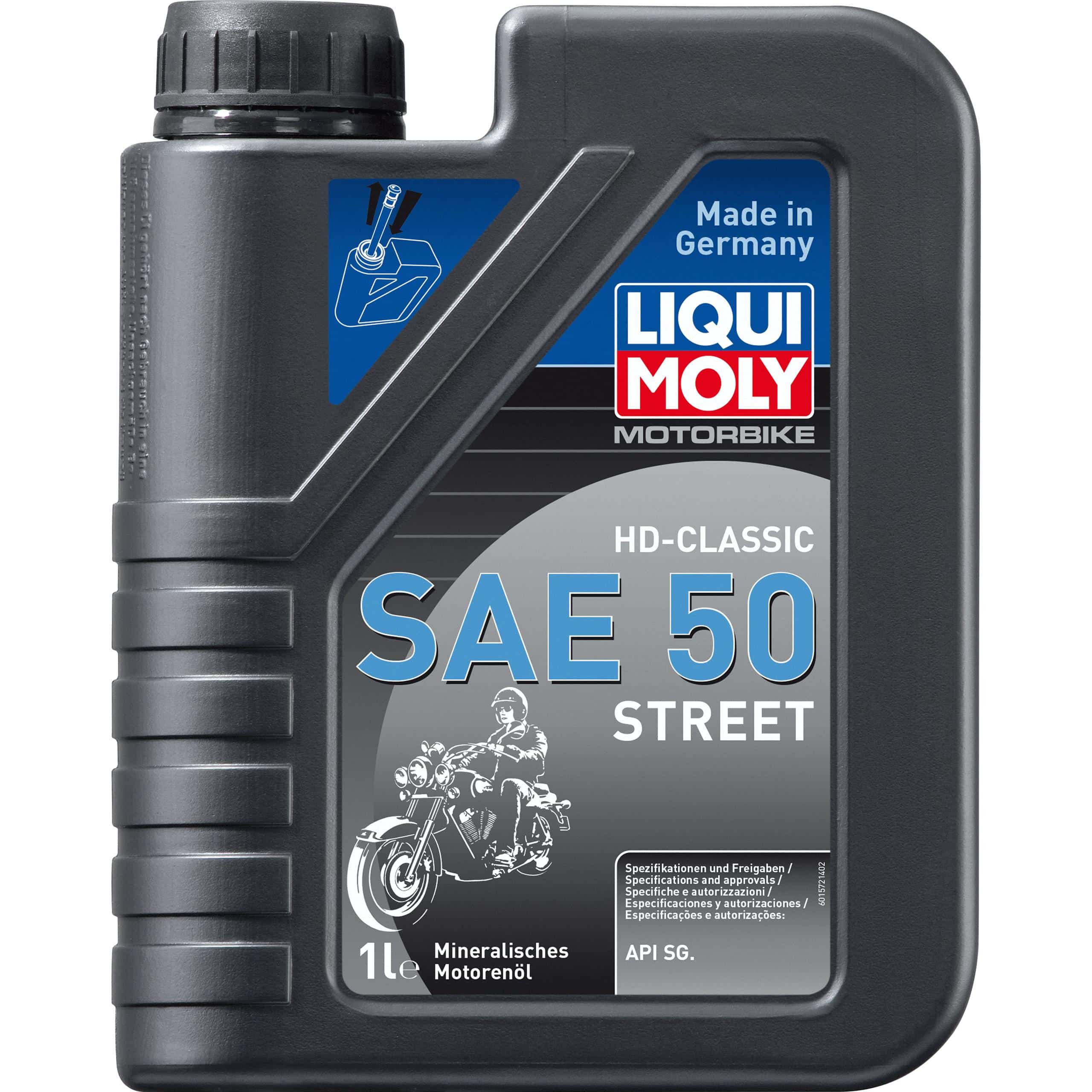 Liqui Moly Motoröl Motorbike 4T HD-Classic SAE 50 Street 1 Liter - Motorradzubehör - Öle & Schmiermittel