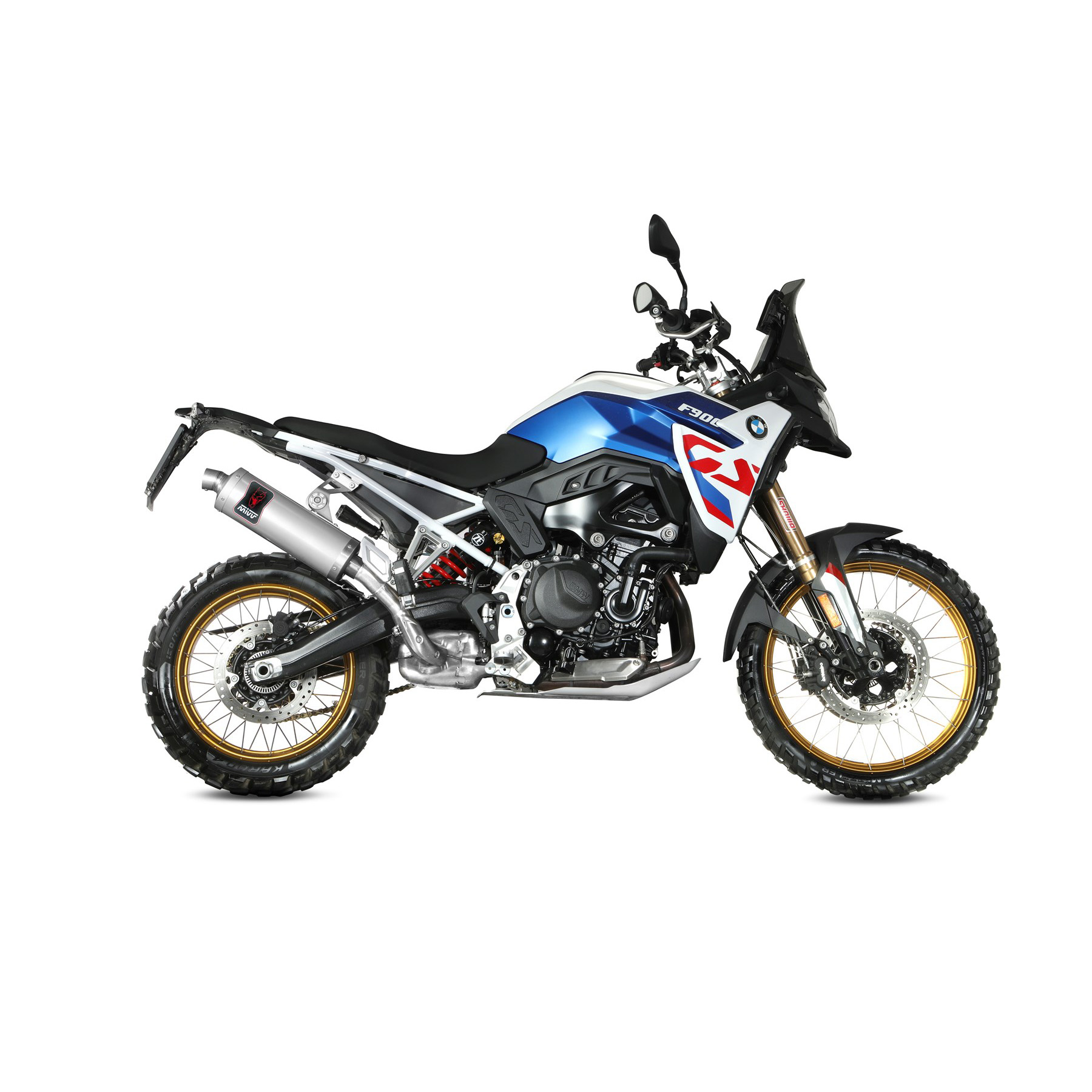 MIVV Auspuff Dakar silber für BMW F 900 GS - Motorradteile & Ersatzteile - Auspuff