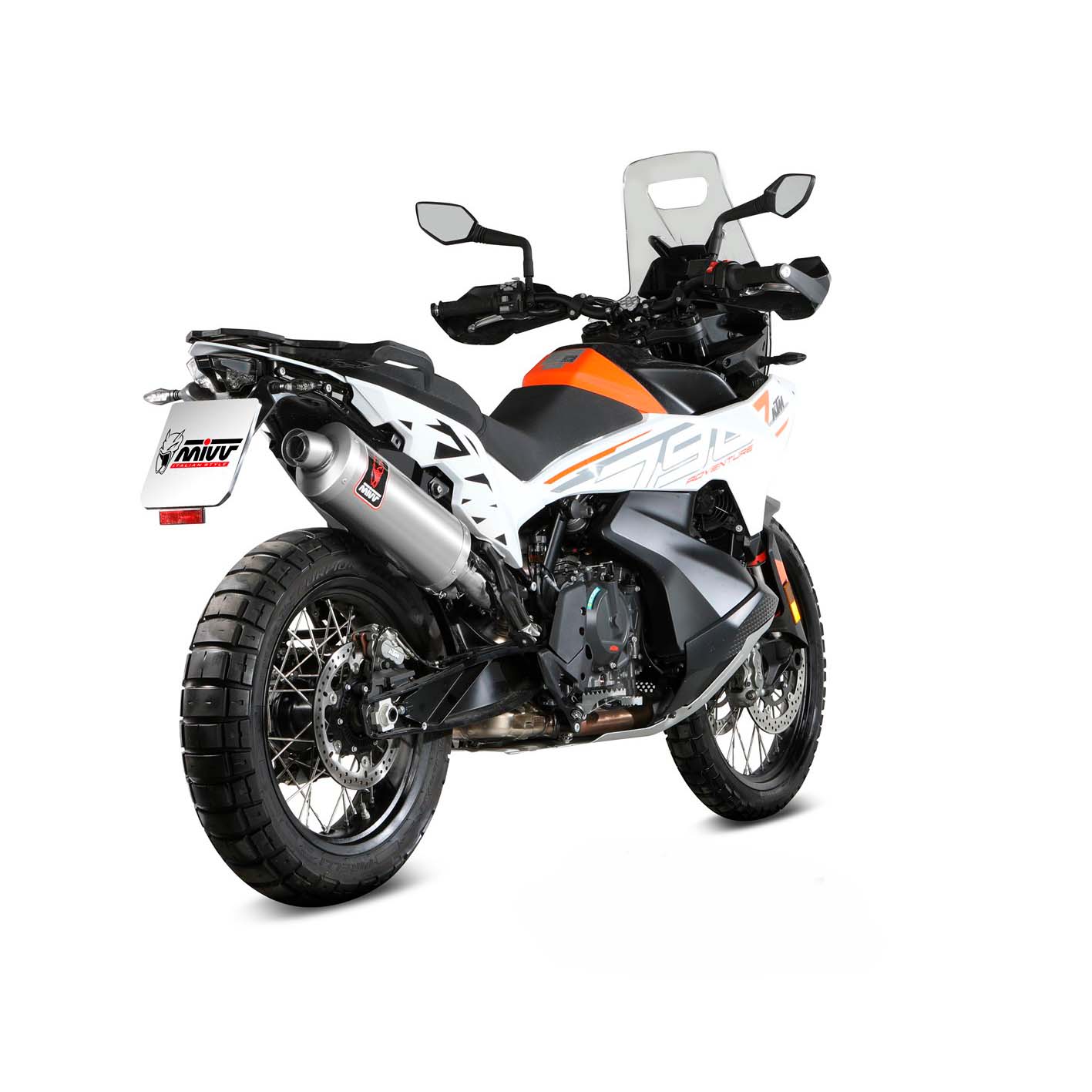 MIVV Auspuff Dakar silber für KTM 790/890 Adventure /R - Motorradteile & Ersatzteile - Auspuff