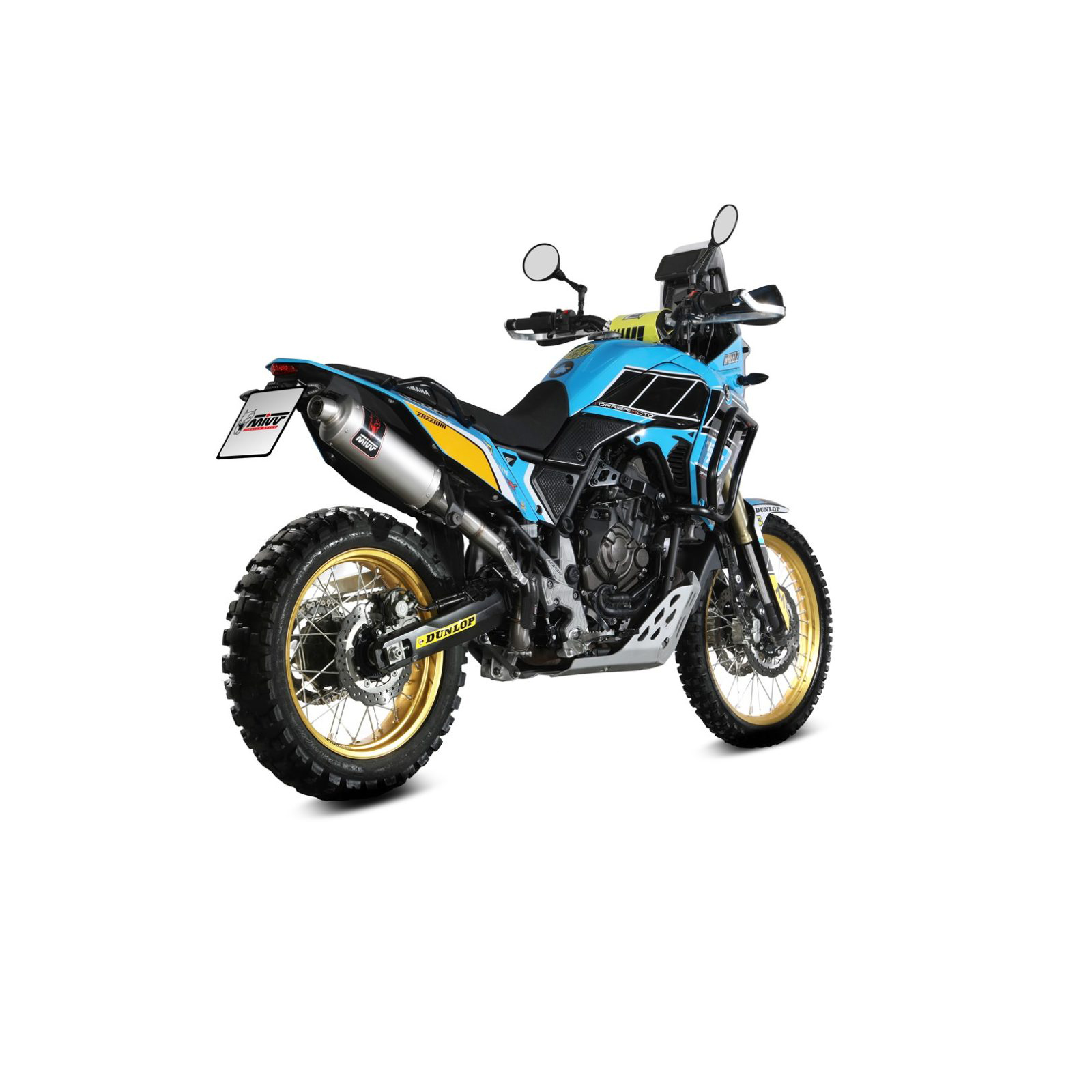 MIVV Auspuff Dakar silber für Yamaha Tenere 700 2019-2023 - Motorradteile & Ersatzteile - Auspuff