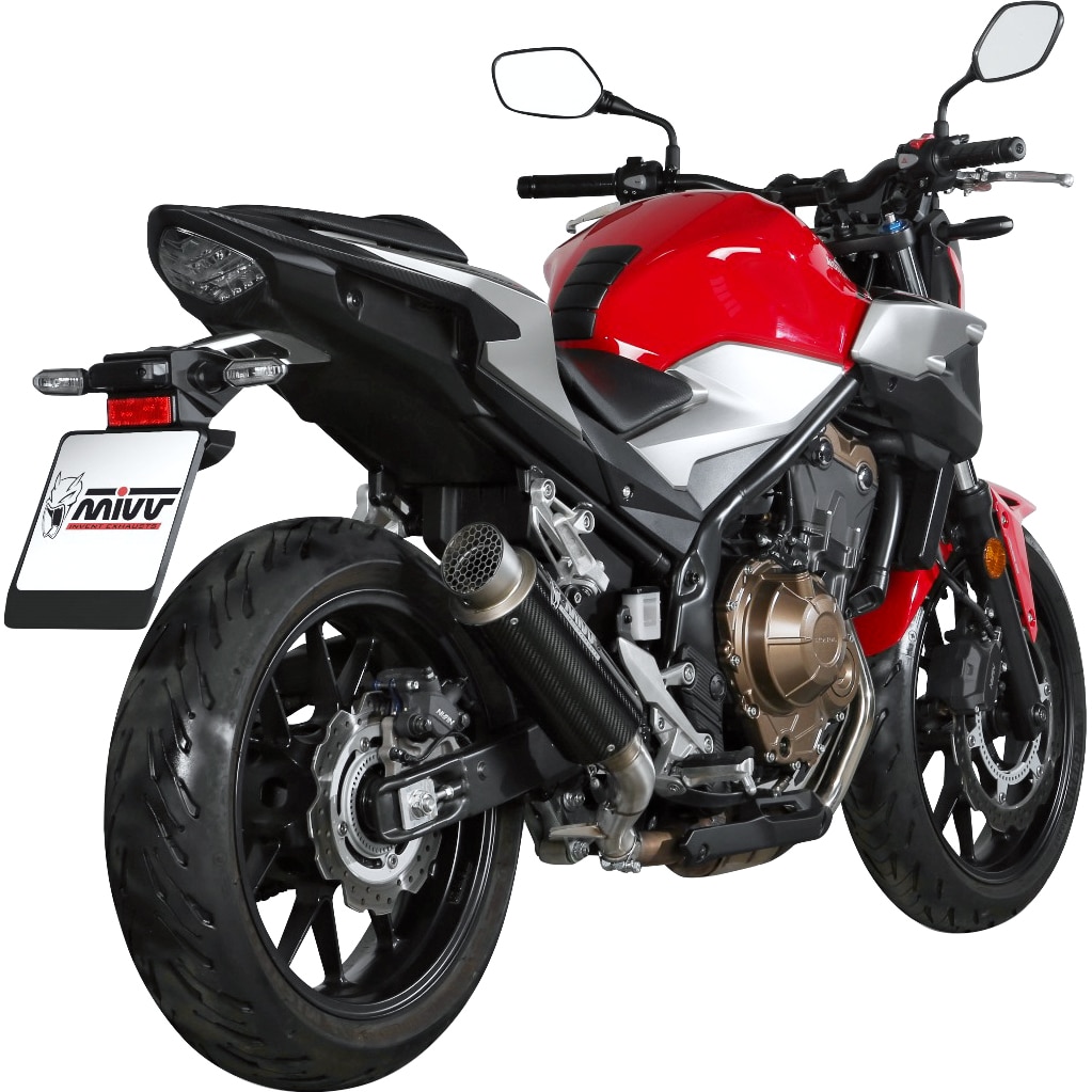 MIVV GP Pro Auspuff H.075.L2P Carbon für CB 500 F 2019- Euro4 - Motorradteile & Ersatzteile - Auspuff