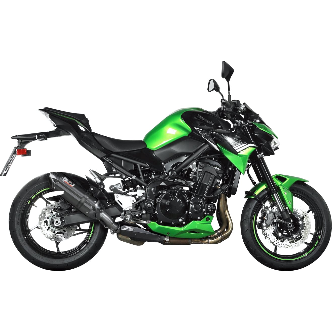 MIVV Suono Auspuff K.052.L9 schwarz für Kawasaki Z 900 2020 Euro4 - Motorradteile & Ersatzteile - Auspuff