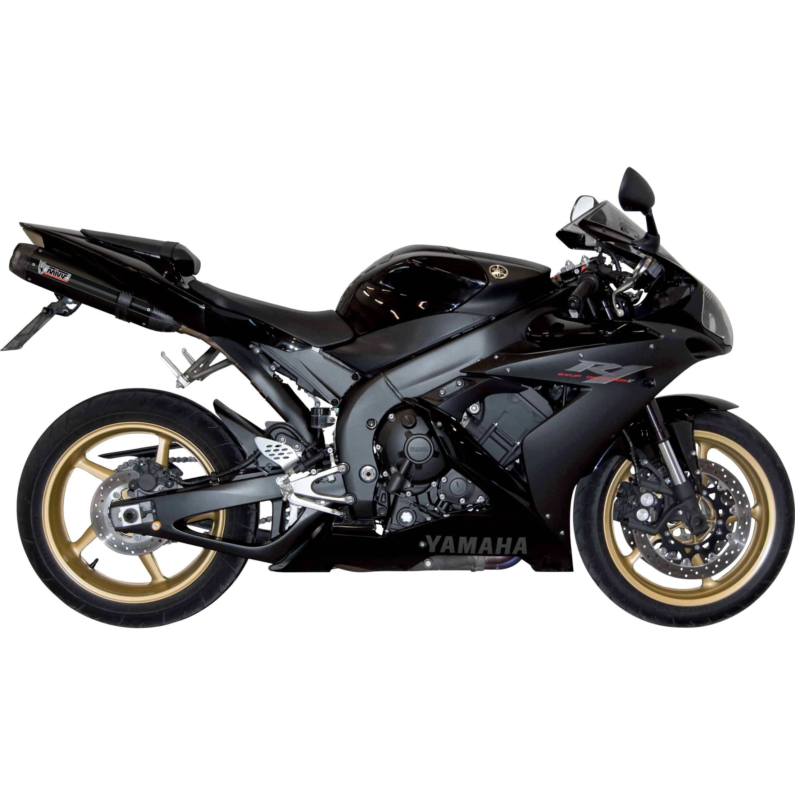 MIVV Suono Auspuff Paar schwarz UY.016.L9 für Yamaha YZF R1 04-06 - Motorradteile & Ersatzteile - Auspuff